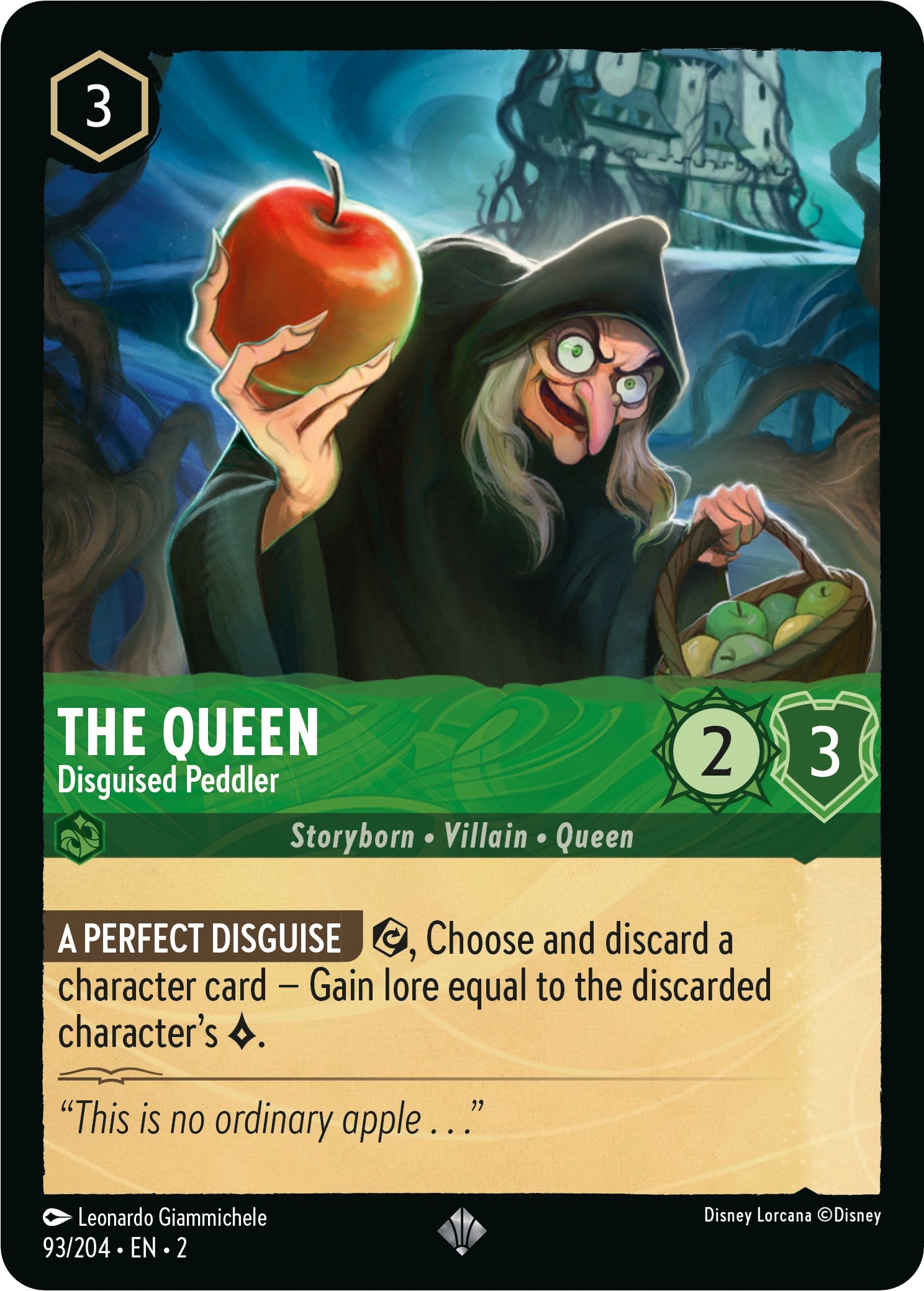 The Queen - Disguised Peddler (93/204) [Rise of the Floodborn] | Eastridge Sports Cards & Games