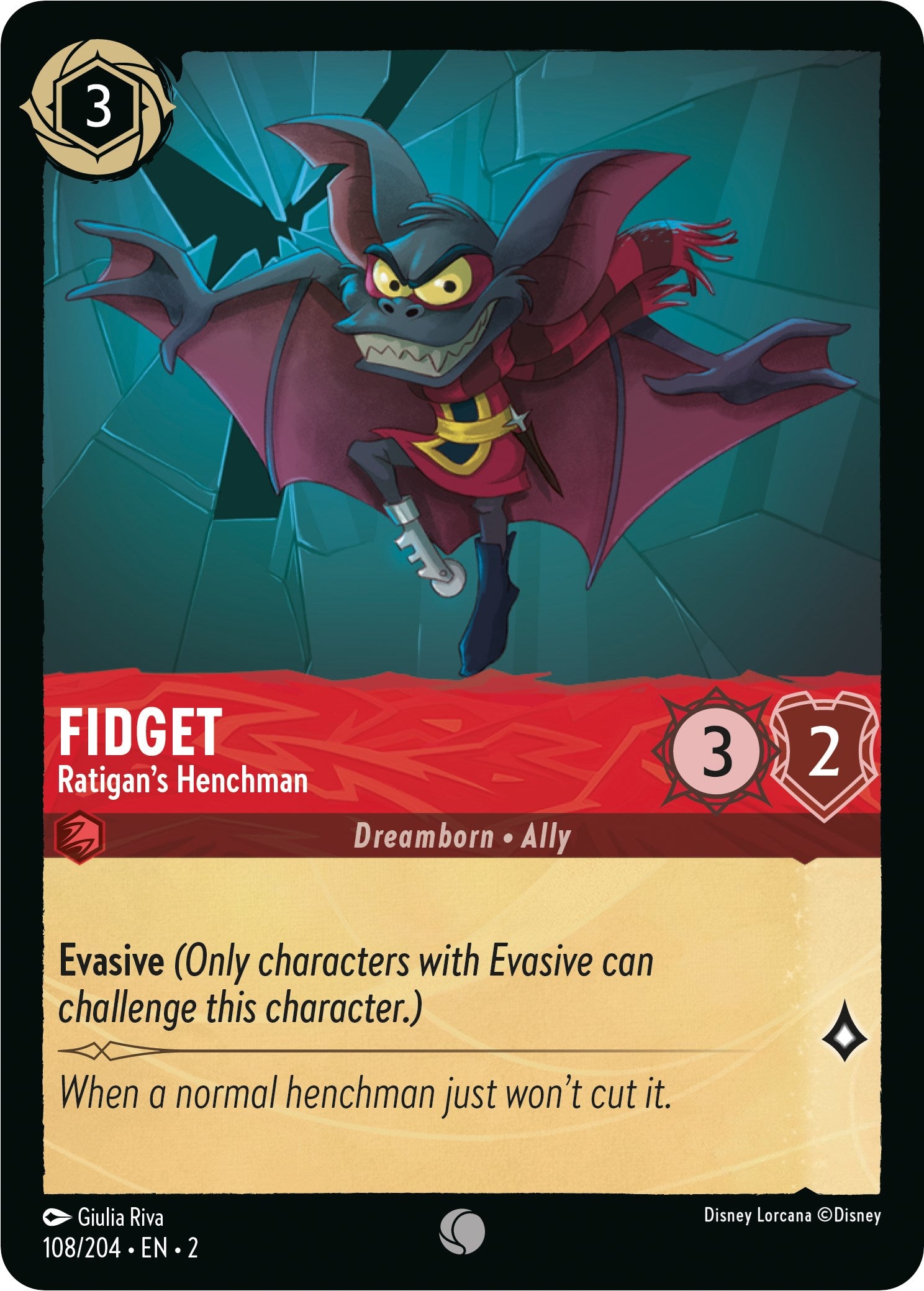 Fidget - Ratigan's Henchman (108/204) [Rise of the Floodborn] | Eastridge Sports Cards & Games