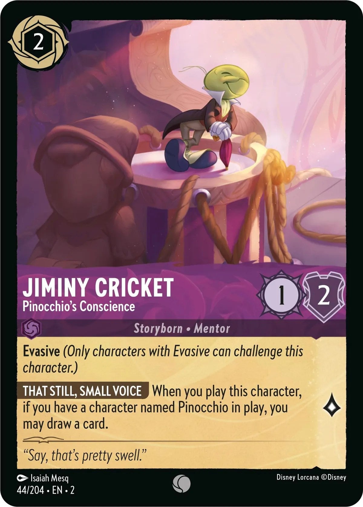 Jiminy Cricket - Pinocchio's Conscience (44/204) [Rise of the Floodborn] | Eastridge Sports Cards & Games