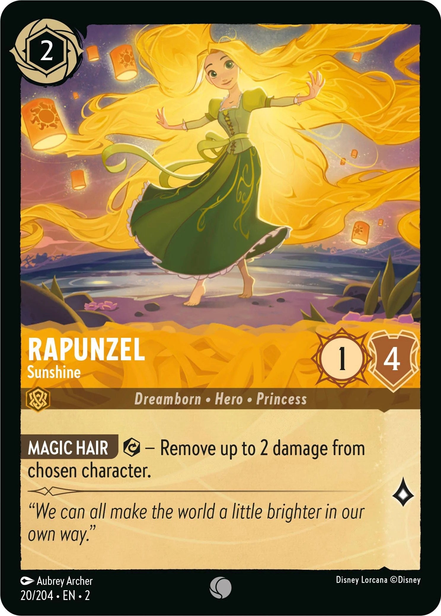 Rapunzel - Sunshine (20/204) [Rise of the Floodborn] | Eastridge Sports Cards & Games