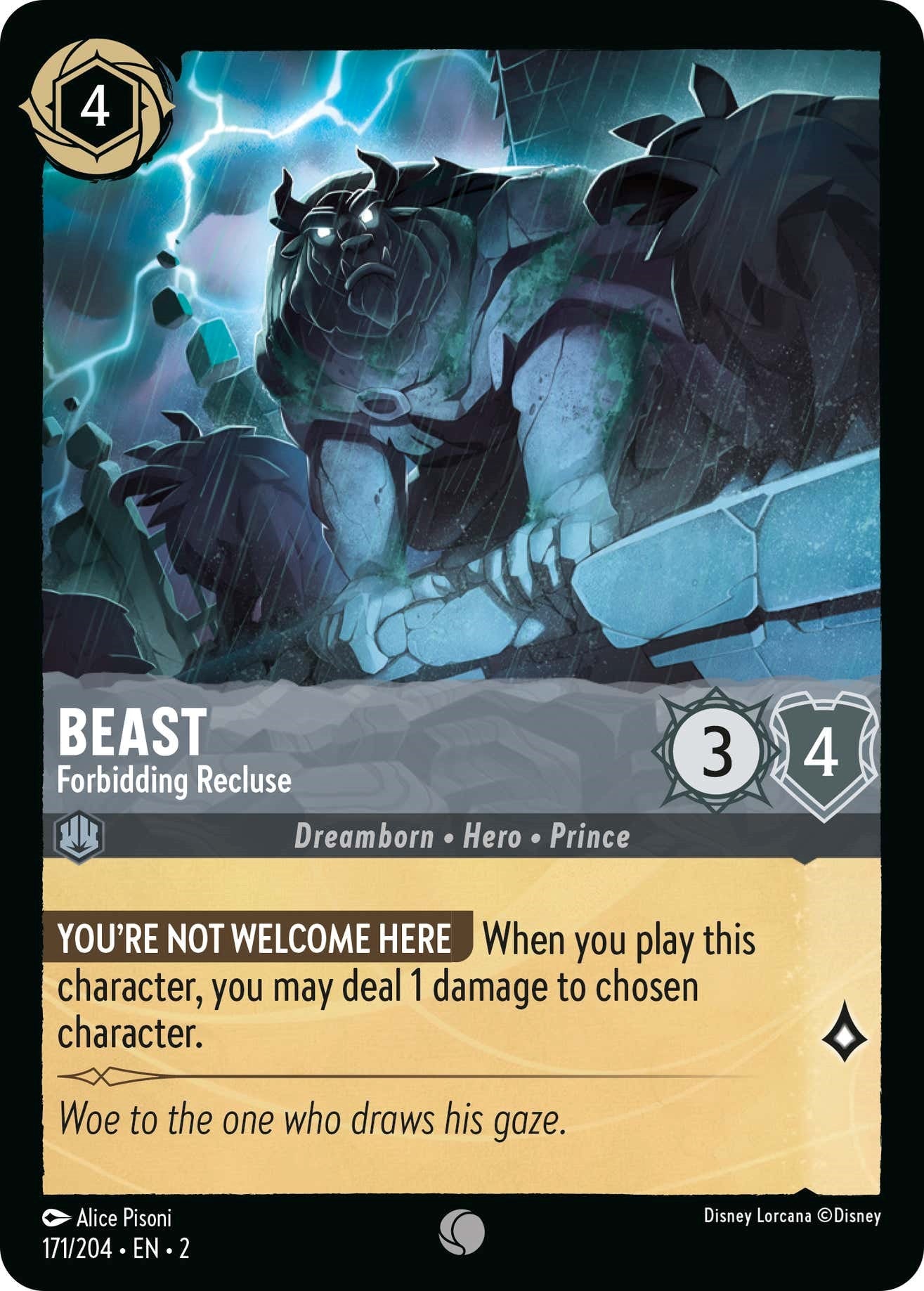 Beast - Forbidding Recluse (171/204) [Rise of the Floodborn] | Eastridge Sports Cards & Games