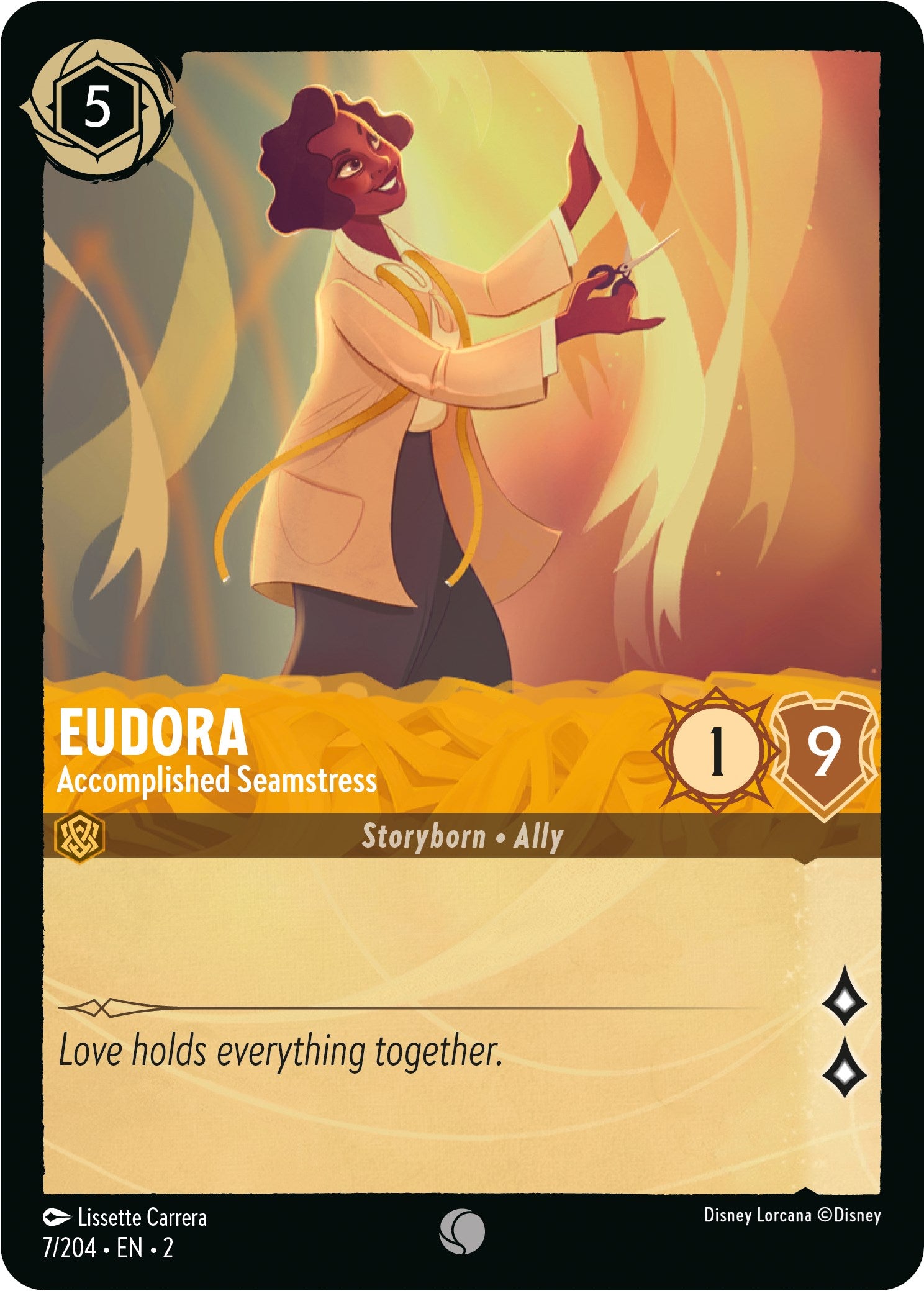 Eudora - Accomplished Seamstress (7/204) [Rise of the Floodborn] | Eastridge Sports Cards & Games