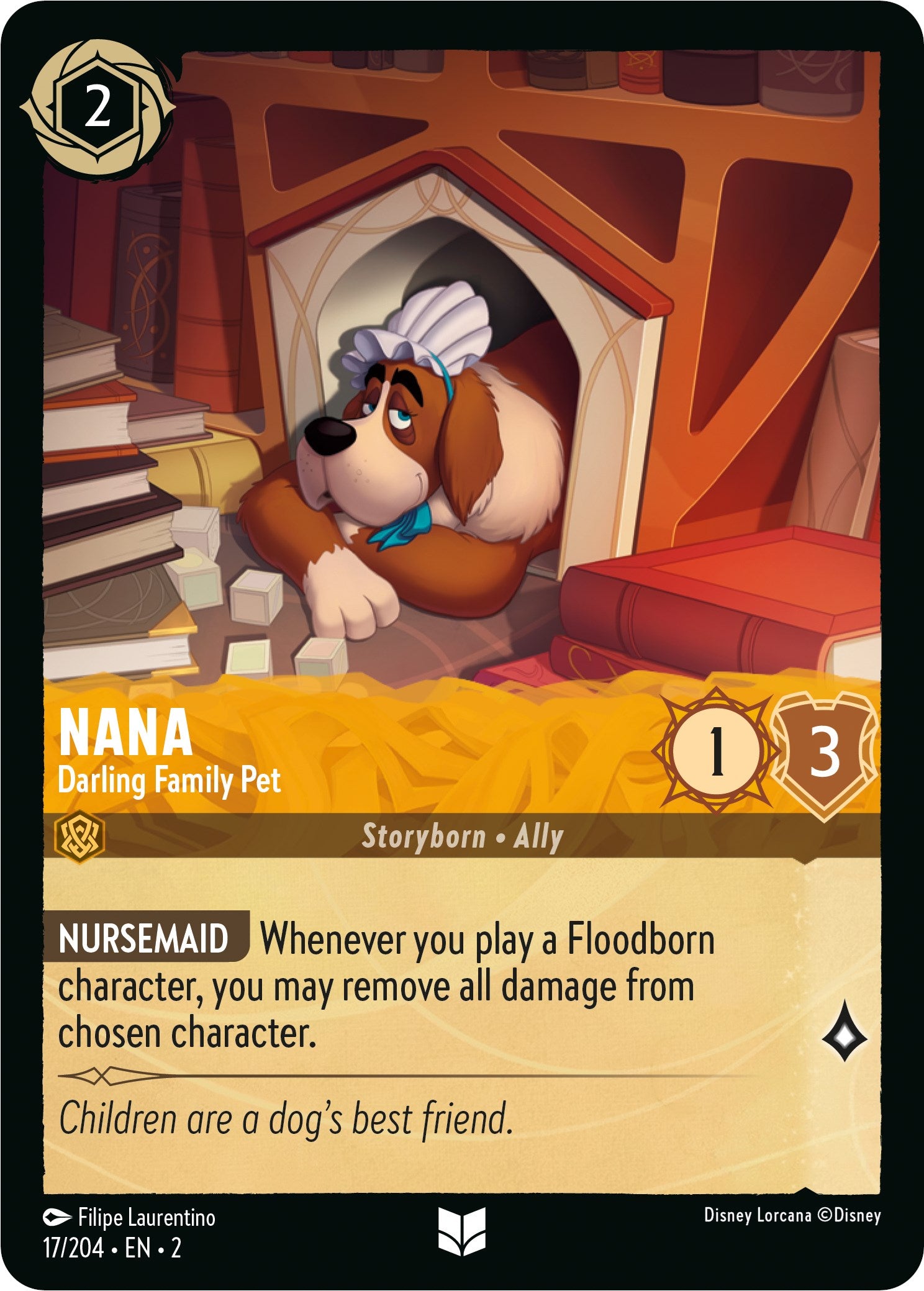 Nana - Darling Family Pet (17/204) [Rise of the Floodborn] | Eastridge Sports Cards & Games