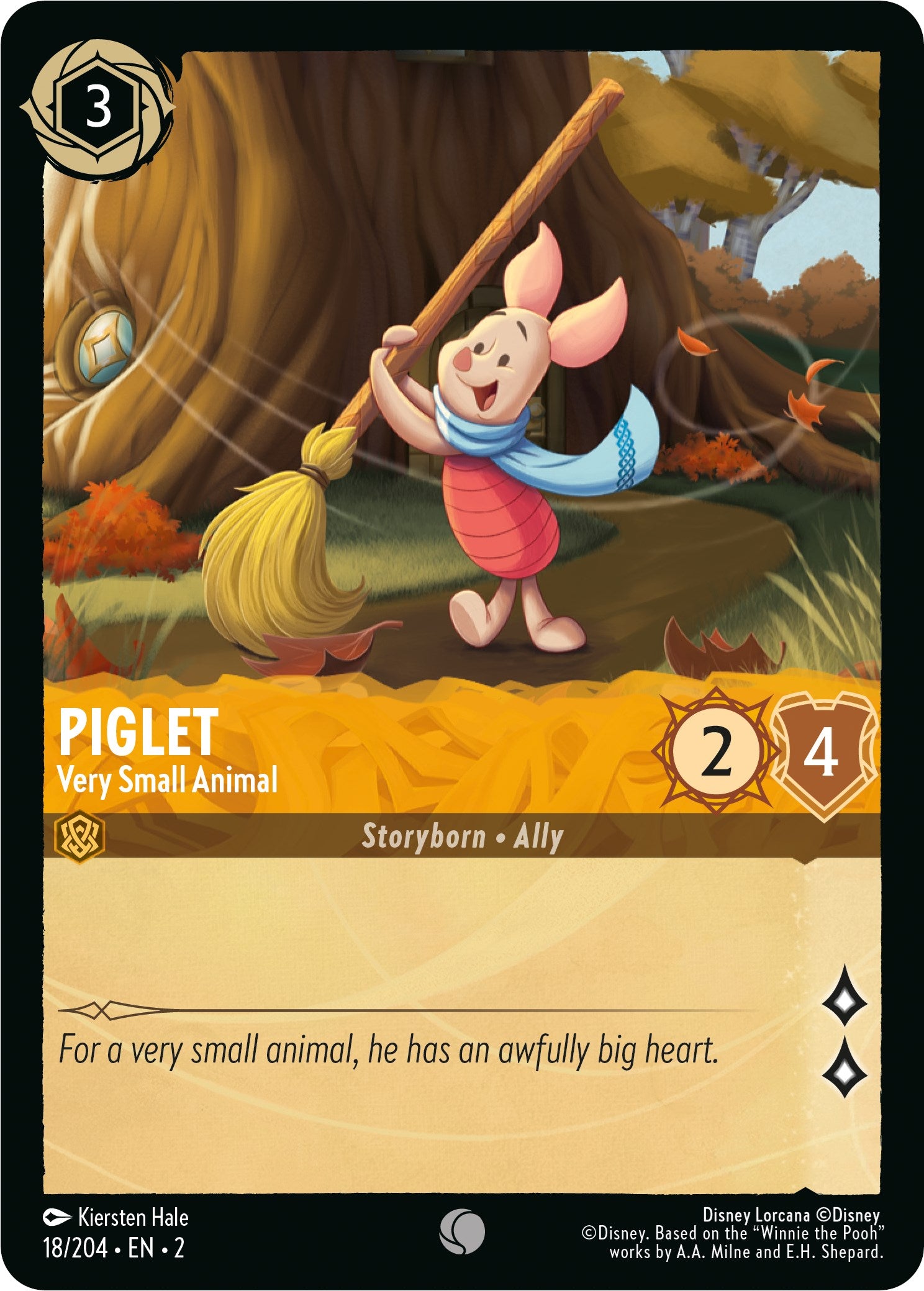 Piglet - Very Small Animal (18/204) [Rise of the Floodborn] | Eastridge Sports Cards & Games