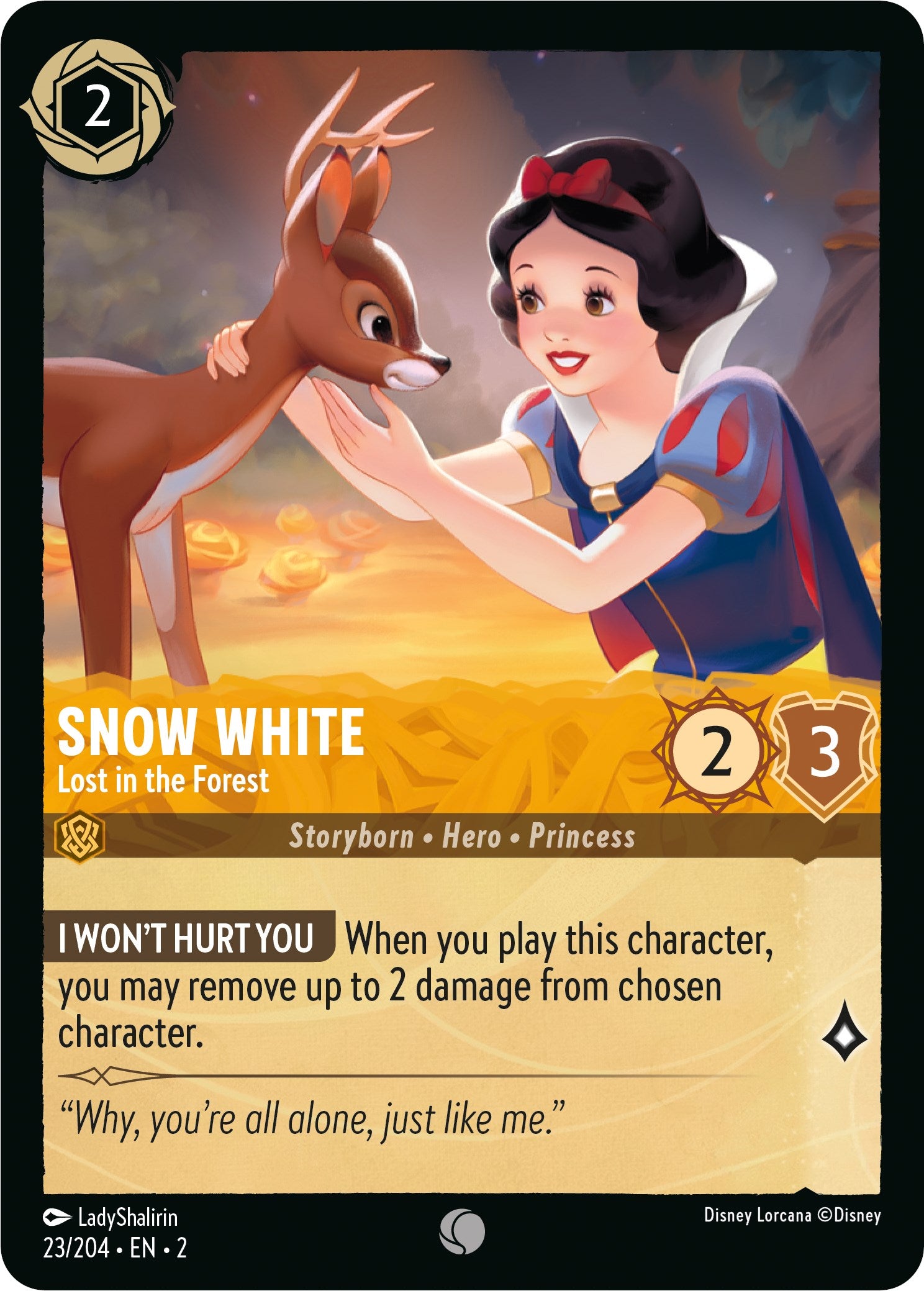 Snow White - Lost in the Forest (23/204) [Rise of the Floodborn] | Eastridge Sports Cards & Games