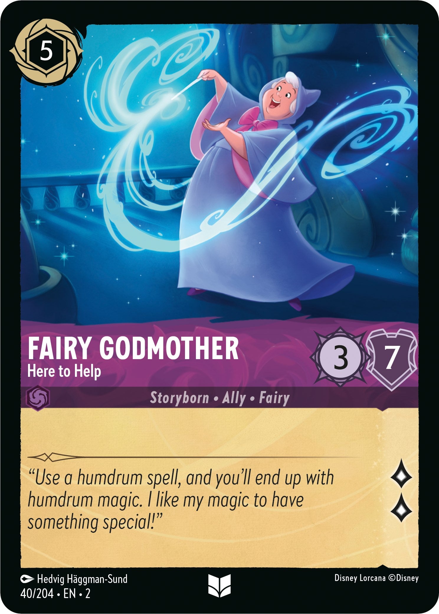 Fairy Godmother - Here to Help (40/204) [Rise of the Floodborn] | Eastridge Sports Cards & Games