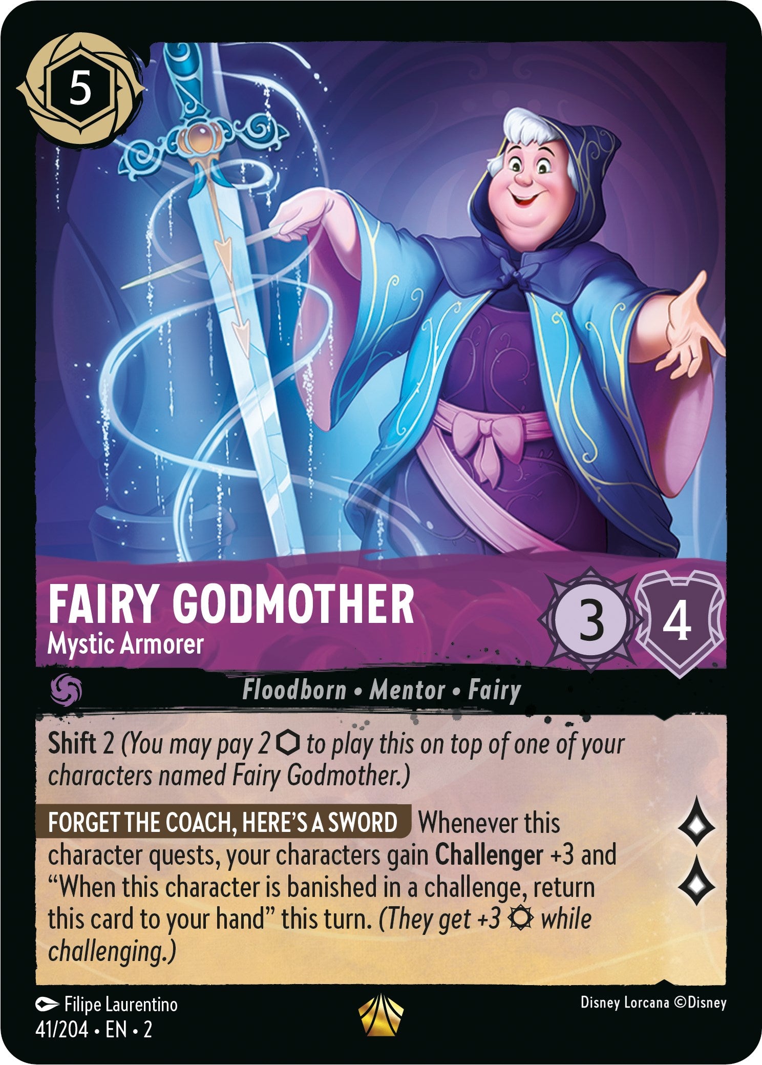 Fairy Godmother - Mystic Armorer (41/204) [Rise of the Floodborn] | Eastridge Sports Cards & Games