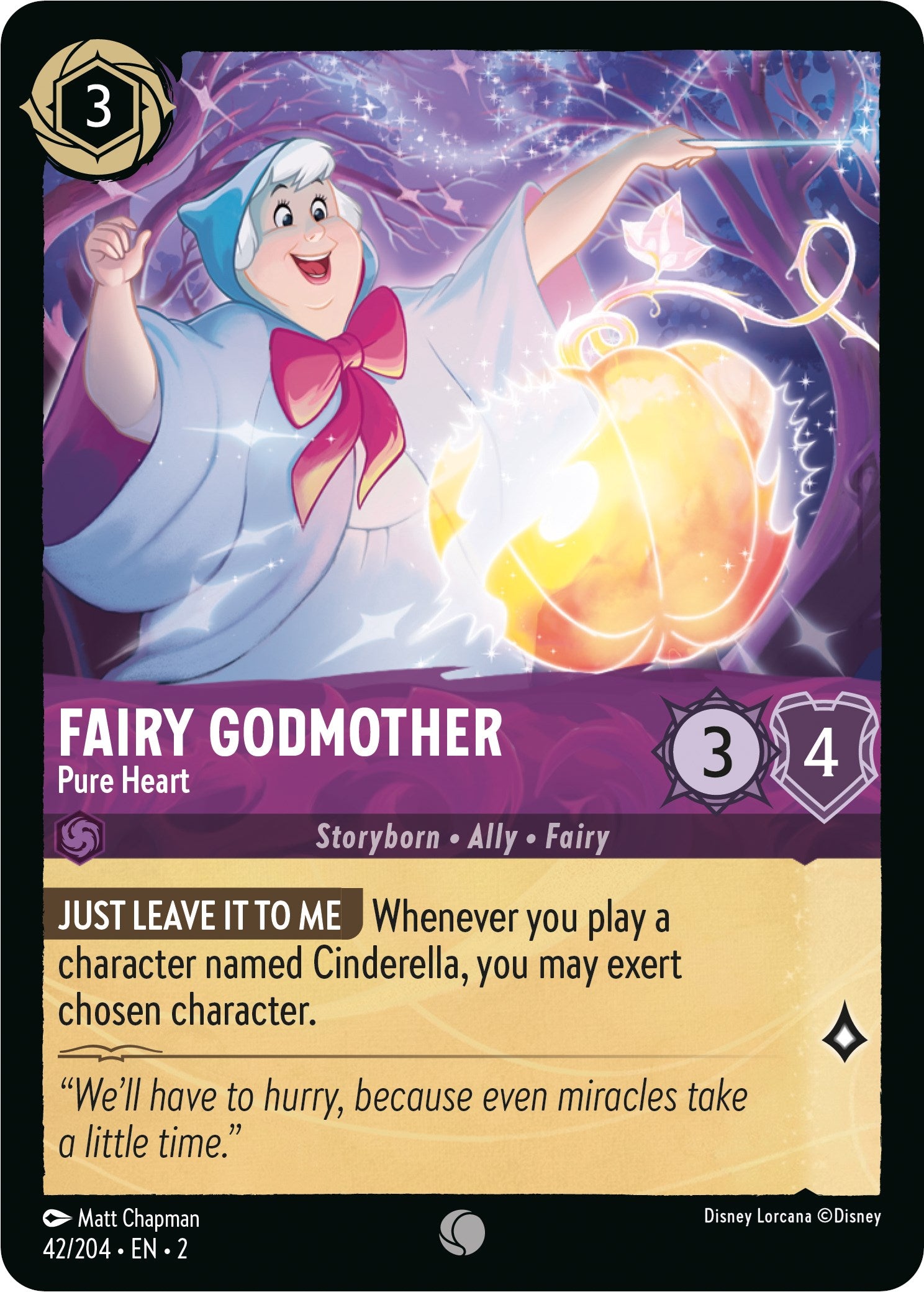 Fairy Godmother - Pure Heart (42/204) [Rise of the Floodborn] | Eastridge Sports Cards & Games