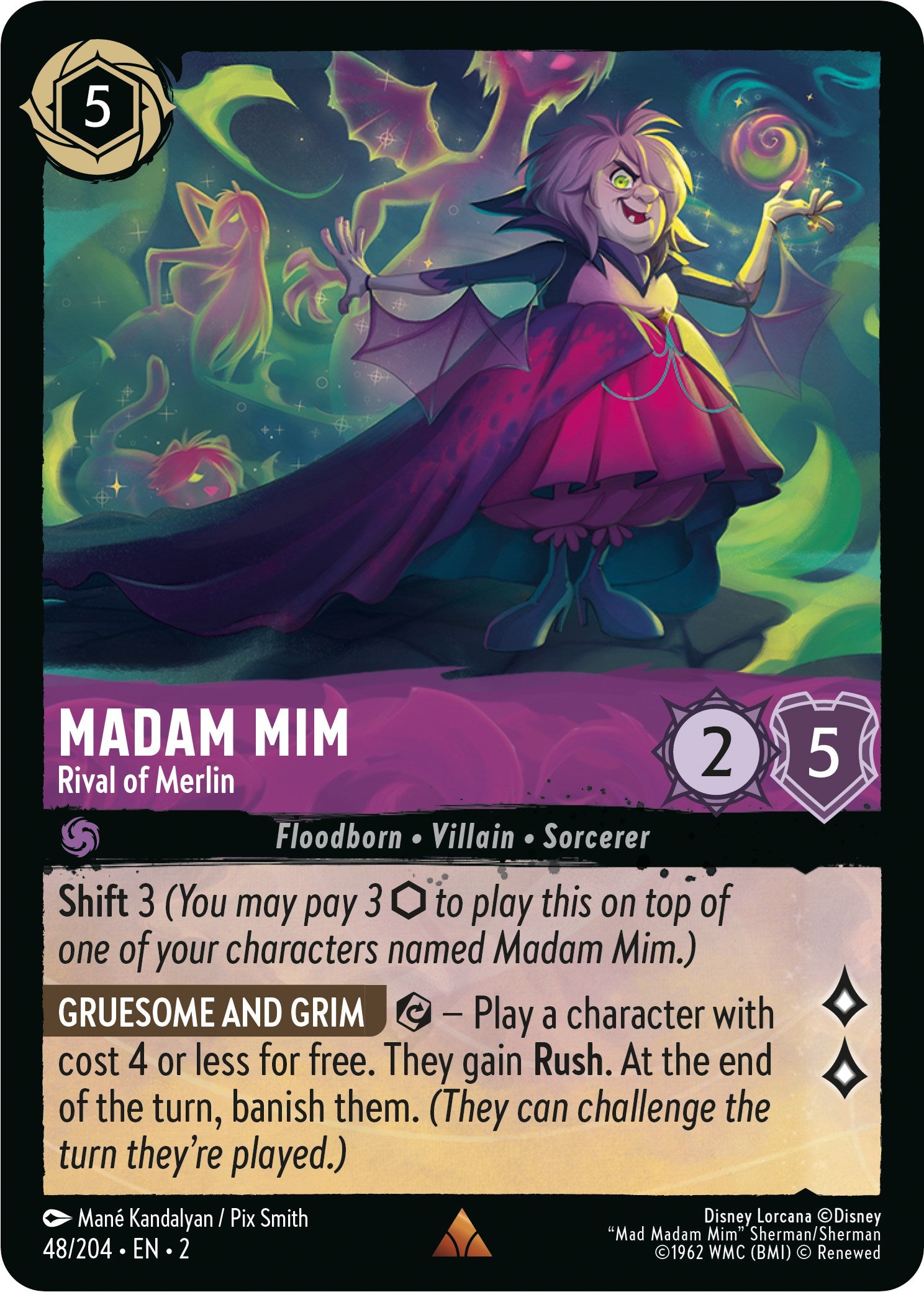 Madam Mim - Rival of Merlin (48/204) [Rise of the Floodborn] | Eastridge Sports Cards & Games
