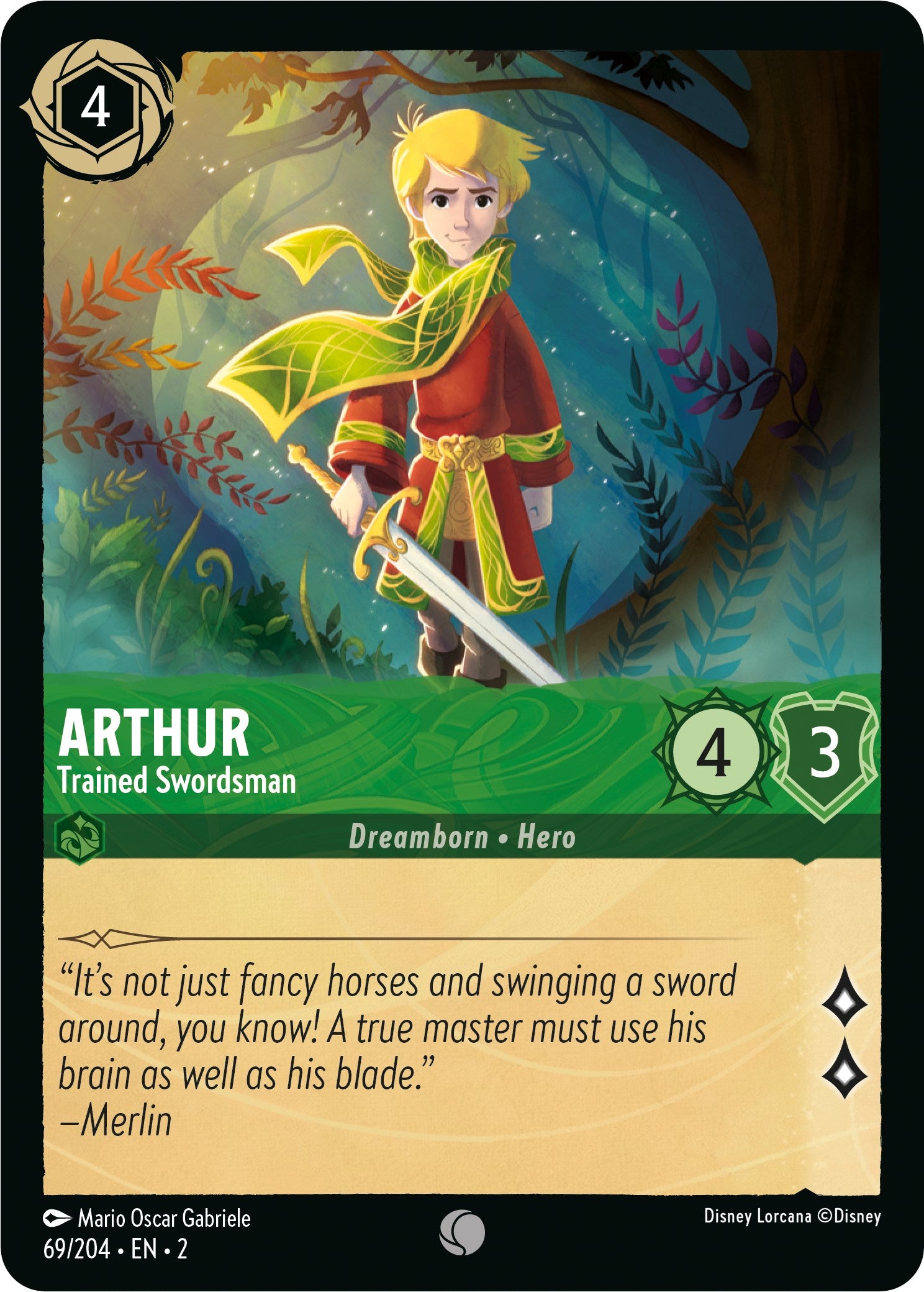 Arthur - Trained Swordsman (69/204) [Rise of the Floodborn] | Eastridge Sports Cards & Games