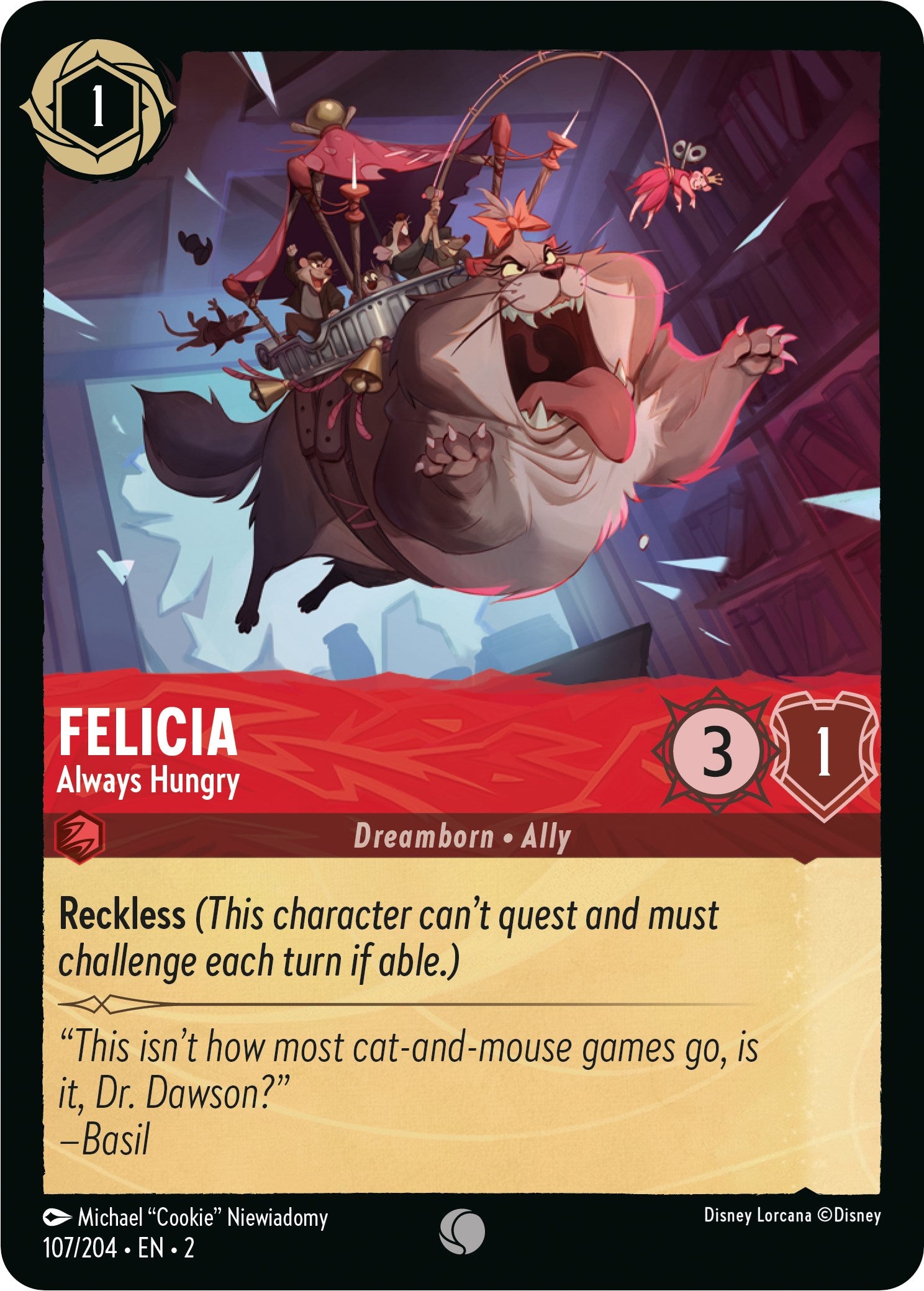 Felicia - Always Hungry (107/204) [Rise of the Floodborn] | Eastridge Sports Cards & Games