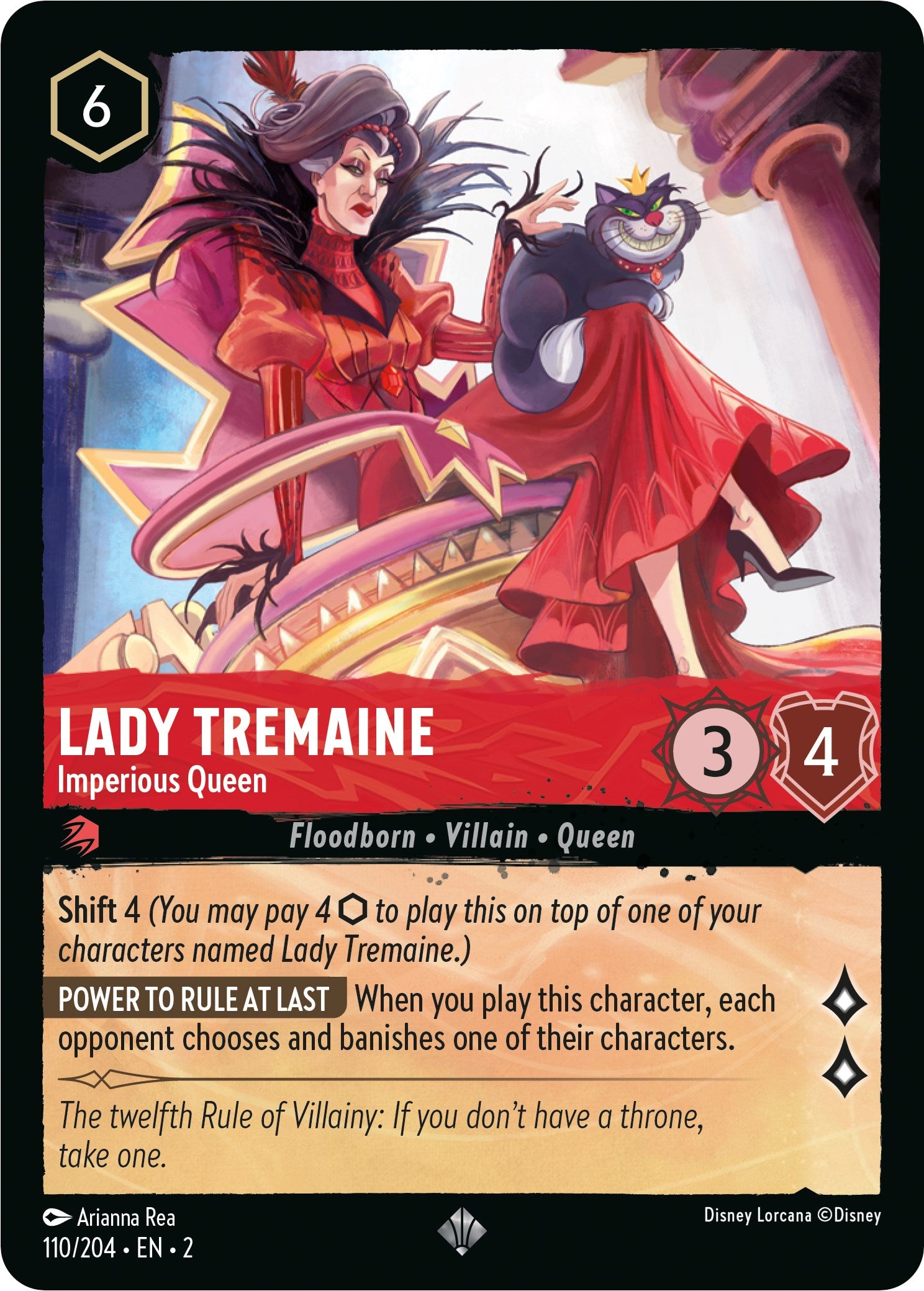 Lady Tremaine - Imperious Queen (110/204) [Rise of the Floodborn] | Eastridge Sports Cards & Games
