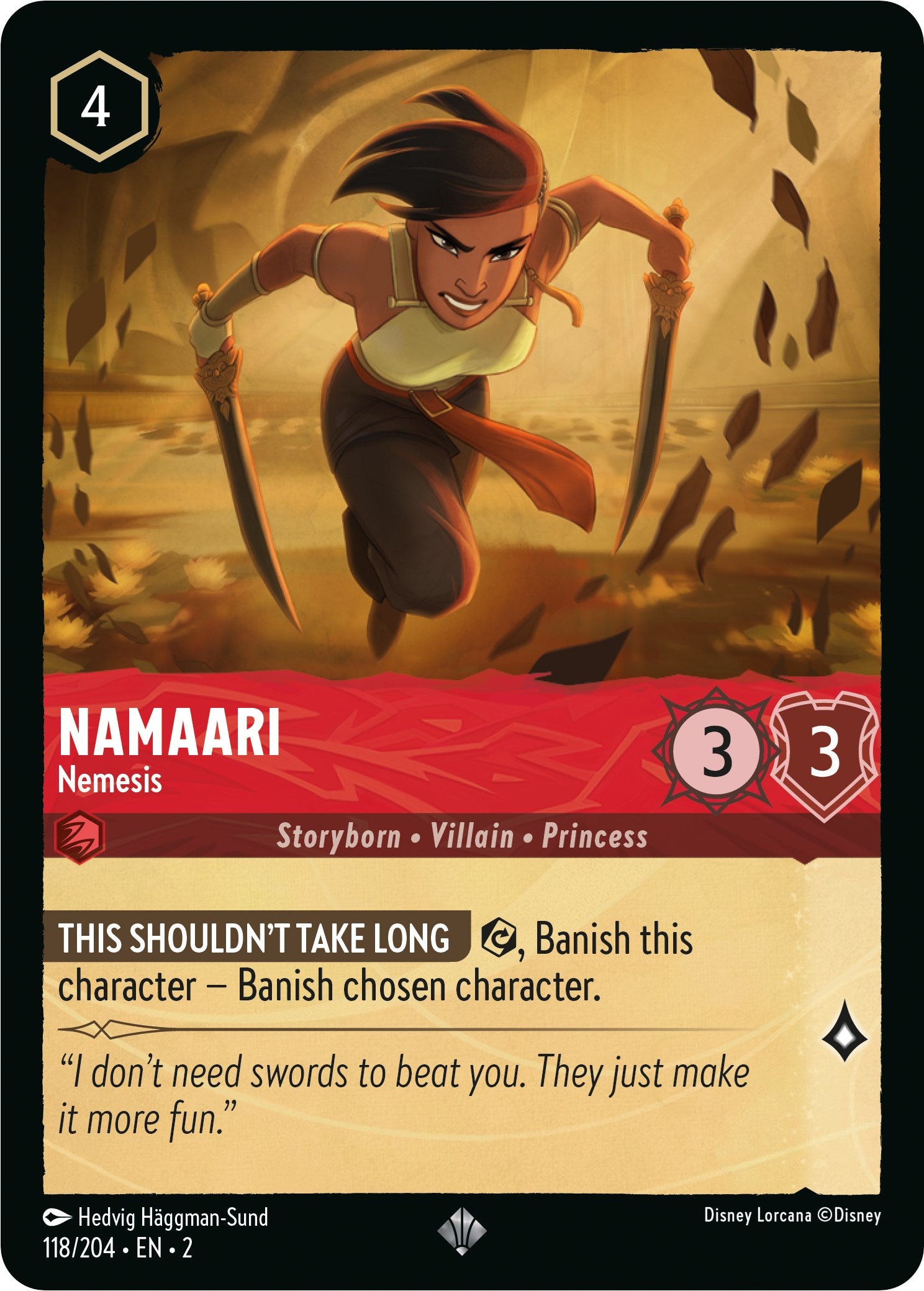 Namaari - Nemesis (118/204) [Rise of the Floodborn] | Eastridge Sports Cards & Games