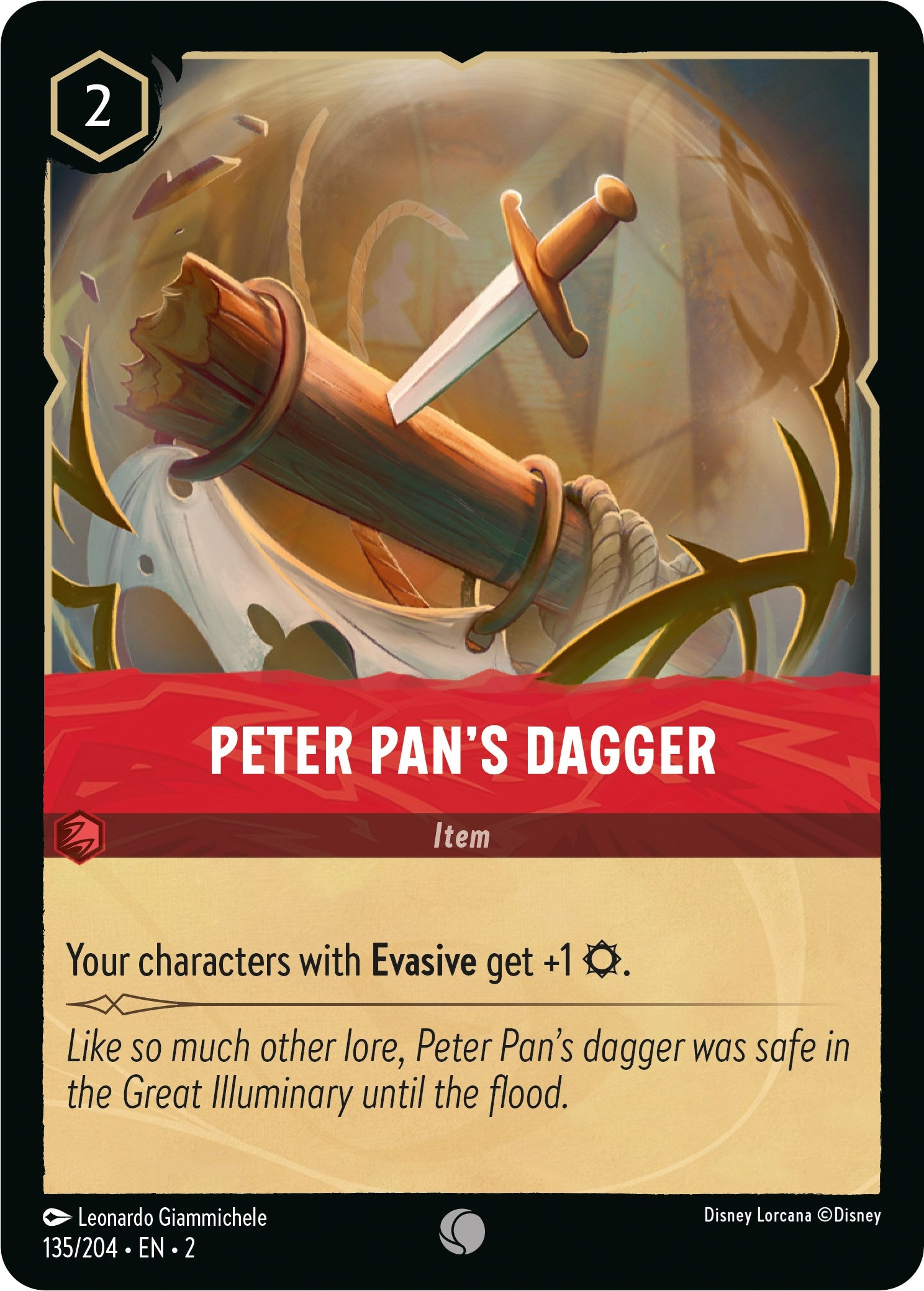 Peter Pan's Dagger (135/204) [Rise of the Floodborn] | Eastridge Sports Cards & Games