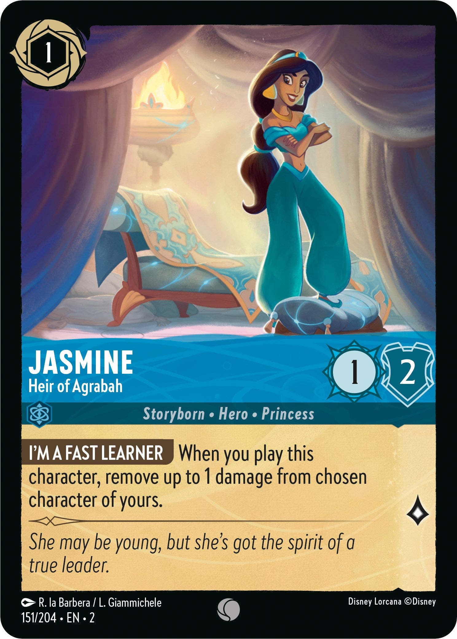 Jasmine - Heir of Agrabah (151/204) [Rise of the Floodborn] | Eastridge Sports Cards & Games