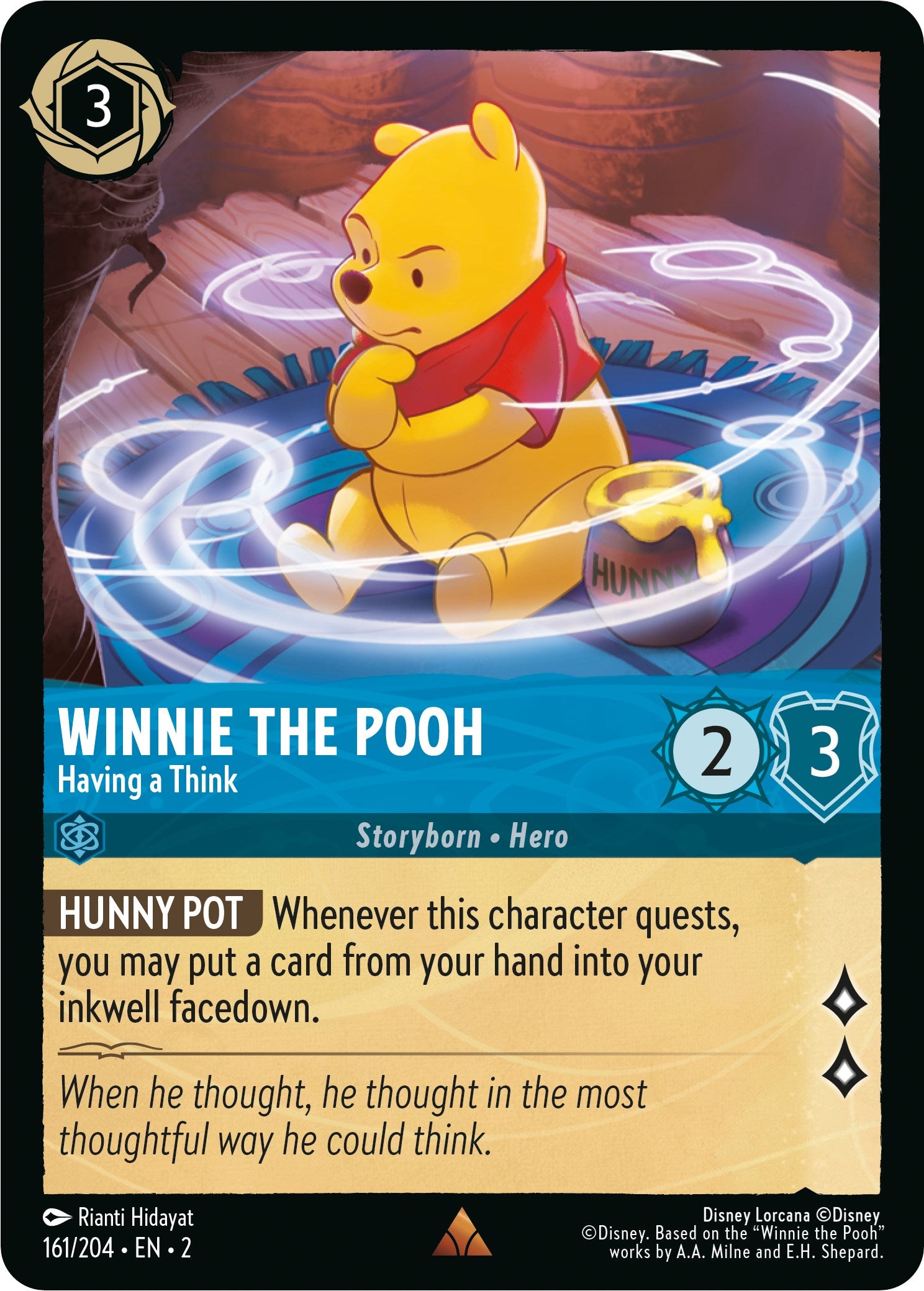 Winnie the Pooh - Having a Think (161/204) [Rise of the Floodborn] | Eastridge Sports Cards & Games