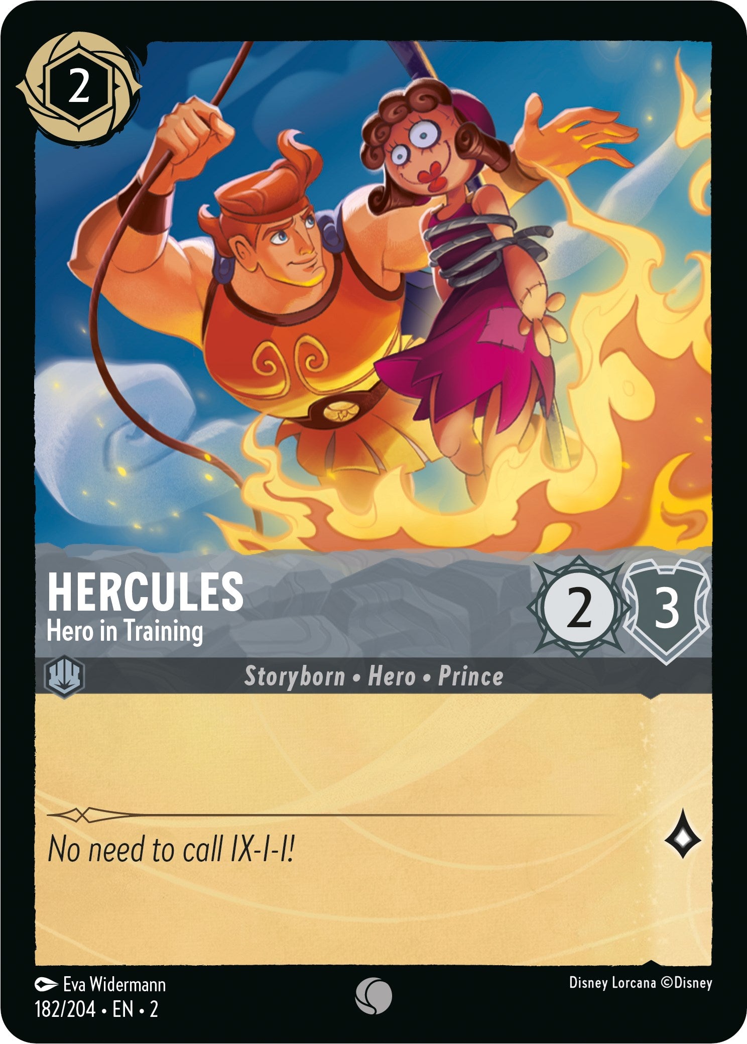 Hercules - Hero in Training (182/204) [Rise of the Floodborn] | Eastridge Sports Cards & Games