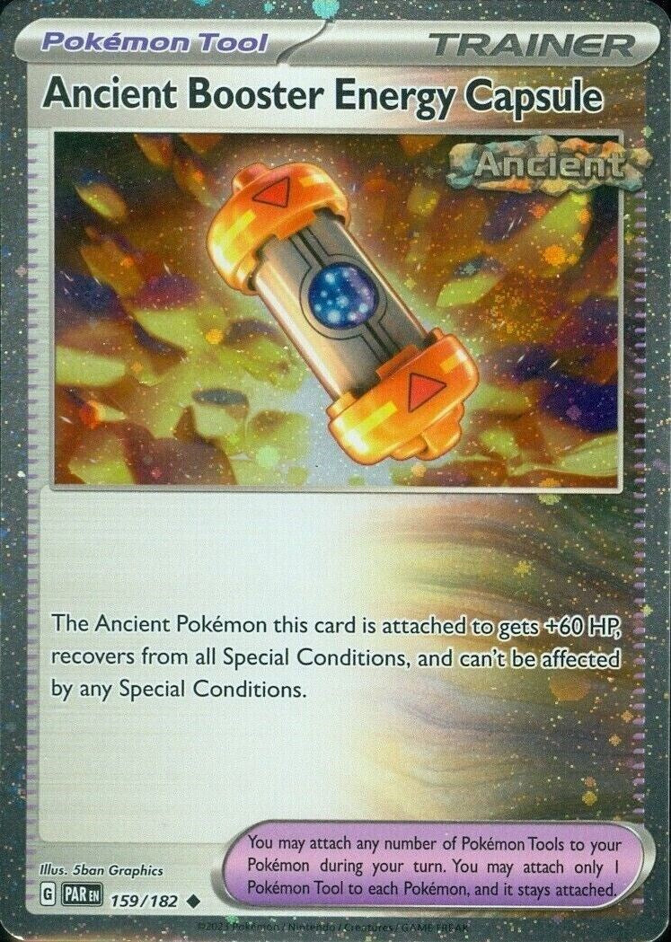 Ancient Booster Energy Capsule (159/182) (Cosmos Holo) [Scarlet & Violet: Paradox Rift] | Eastridge Sports Cards & Games