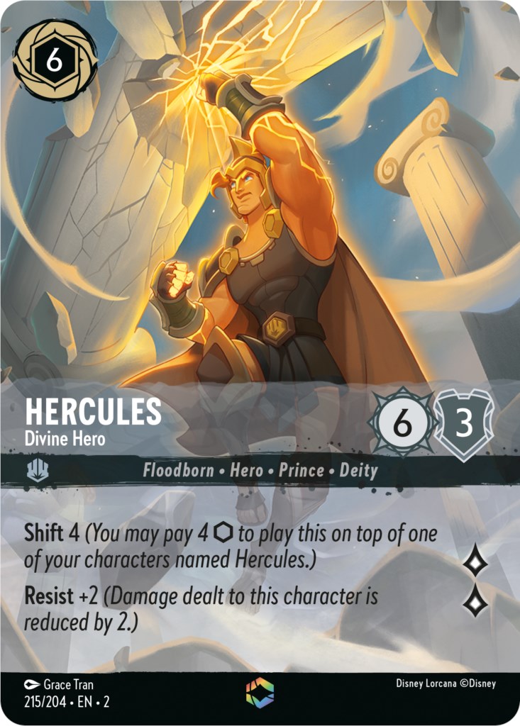 Hercules - Divine Hero (Enchanted) (215/204) [Rise of the Floodborn] | Eastridge Sports Cards & Games