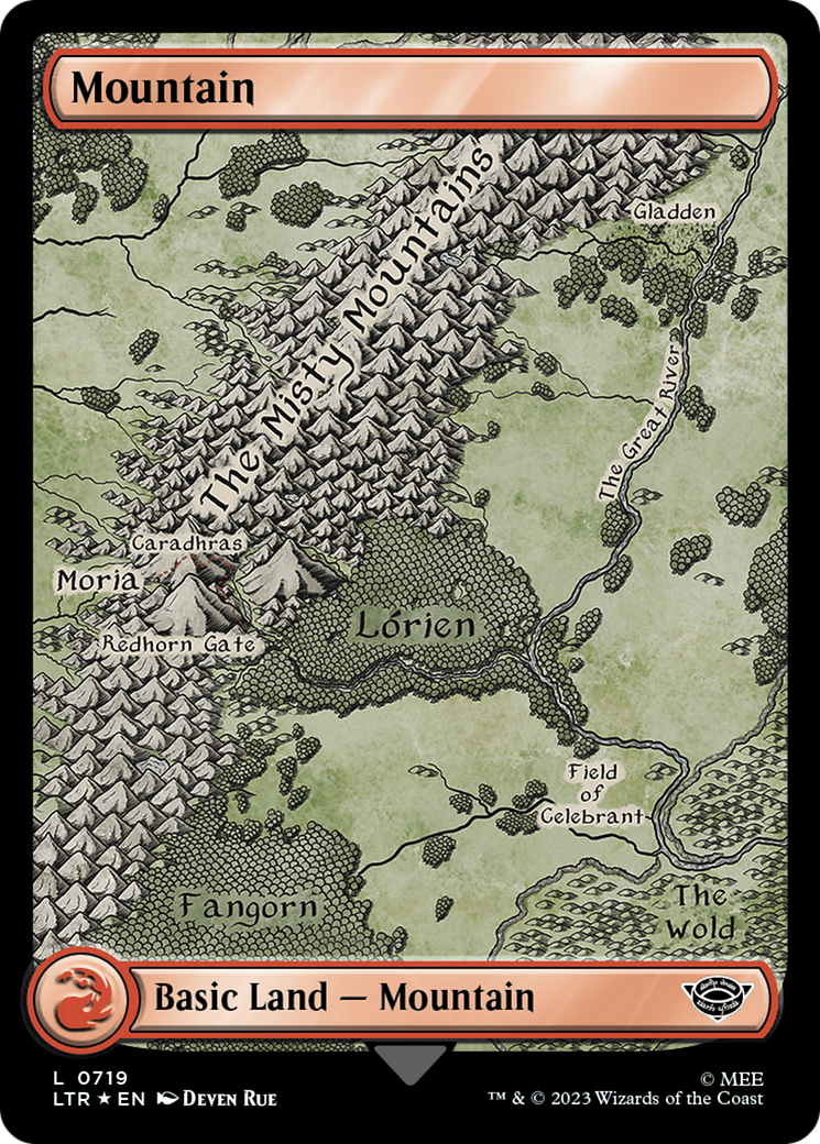 Mountain (719) (Surge Foil) [The Lord of the Rings: Tales of Middle-Earth] | Eastridge Sports Cards & Games