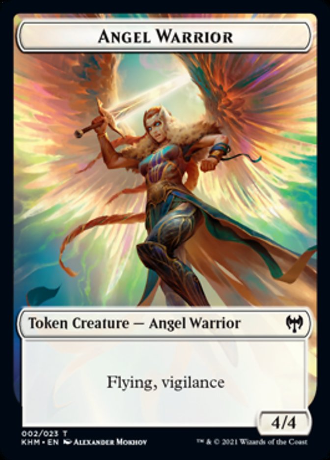 Angel Warrior Token [Kaldheim Tokens] | Eastridge Sports Cards & Games