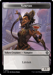 Vampire (0014) // Vampire Demon Double-Sided Token [The Lost Caverns of Ixalan Commander Tokens] | Eastridge Sports Cards & Games