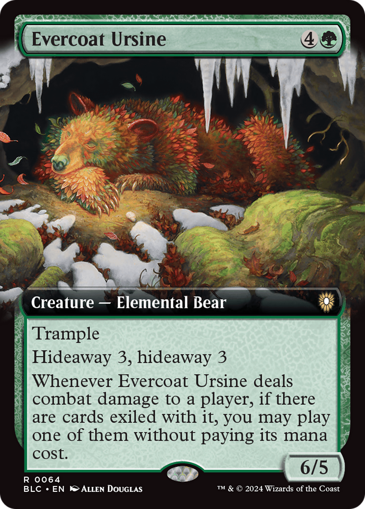 Evercoat Ursine (Extended Art) [Bloomburrow Commander] | Eastridge Sports Cards & Games