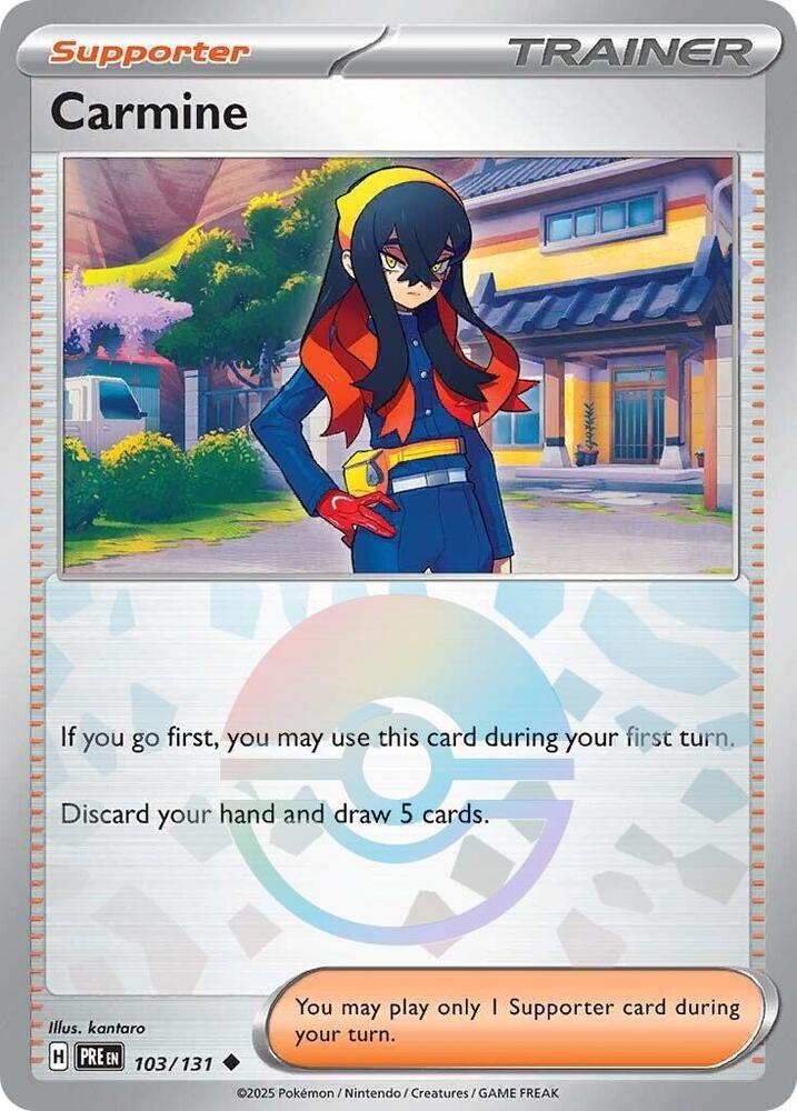 Carmine (103/131) (Poke Ball Pattern) [Scarlet & Violet: Prismatic Evolutions] | Eastridge Sports Cards & Games