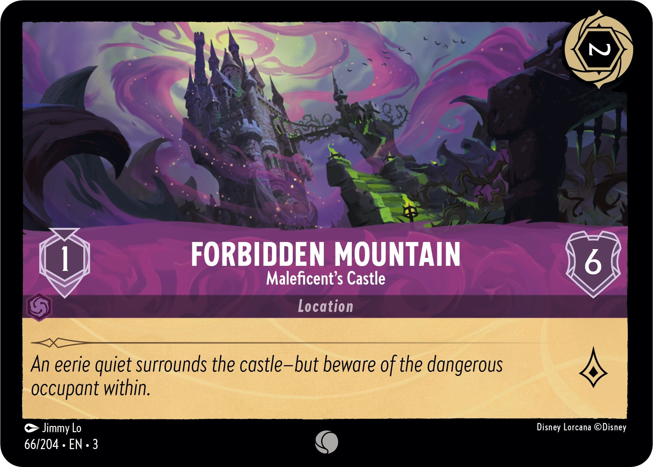Forbidden Mountain - Maleficent's Castle (66/204) [Into the Inklands] | Eastridge Sports Cards & Games