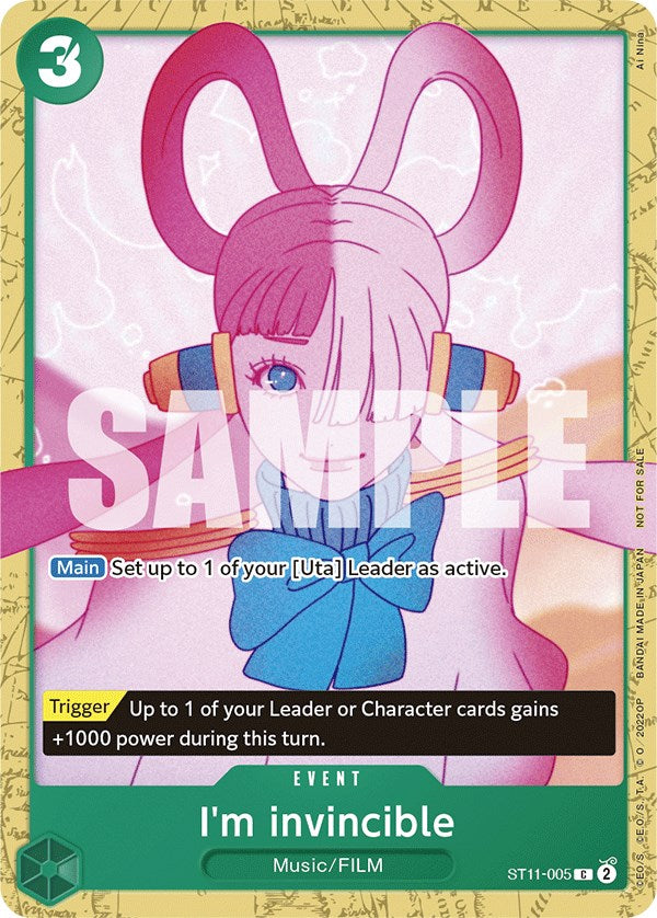 I'm invincible (Starter Deck 11: Uta Deck Battle) [One Piece Promotion Cards] | Eastridge Sports Cards & Games