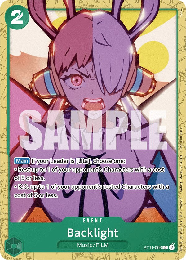 Backlight (Starter Deck 11: Uta Deck Battle) [One Piece Promotion Cards] | Eastridge Sports Cards & Games