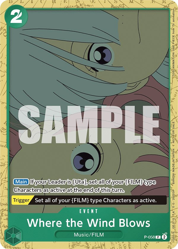 Where the Wind Blows (Starter Deck 11: Uta Deck Battle) [One Piece Promotion Cards] | Eastridge Sports Cards & Games