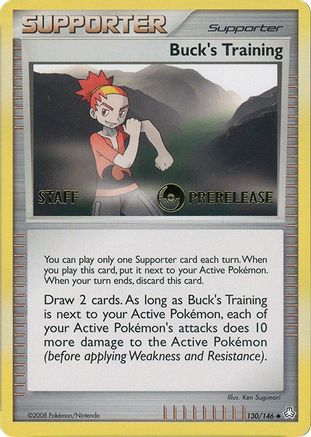 Buck's Training (Prerelease) [Staff] 130/146  Miscellaneous Cards & Products - Promo