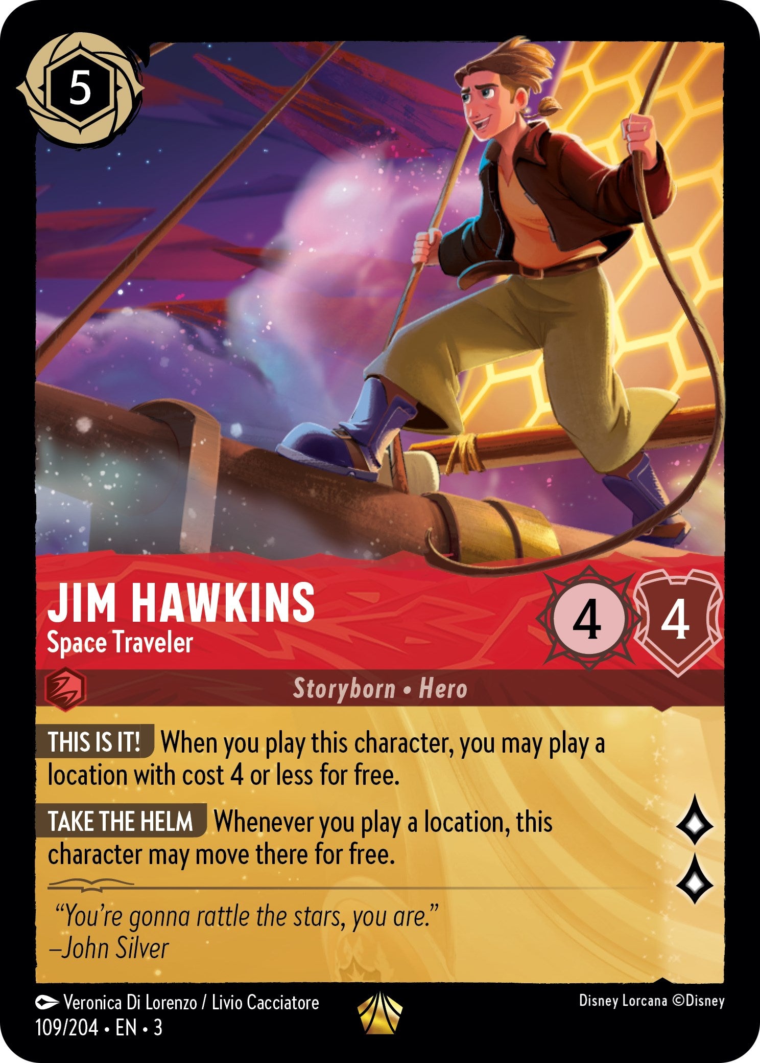 Jim Hawkins - Space Traveler (109/204) [Into the Inklands] | Eastridge Sports Cards & Games