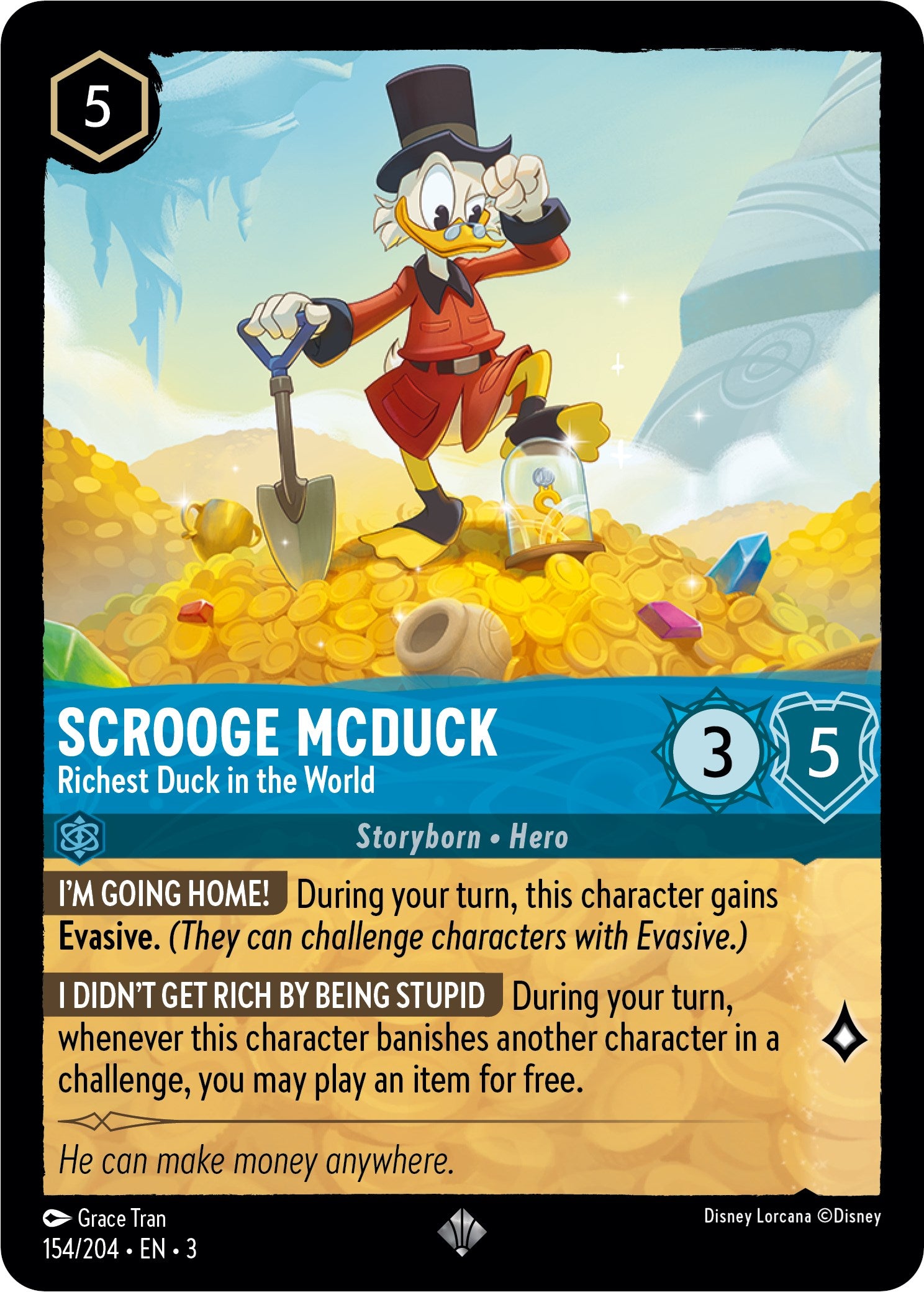 Scrooge McDuck - Richest Duck in the World (154/204) [Into the Inklands] | Eastridge Sports Cards & Games