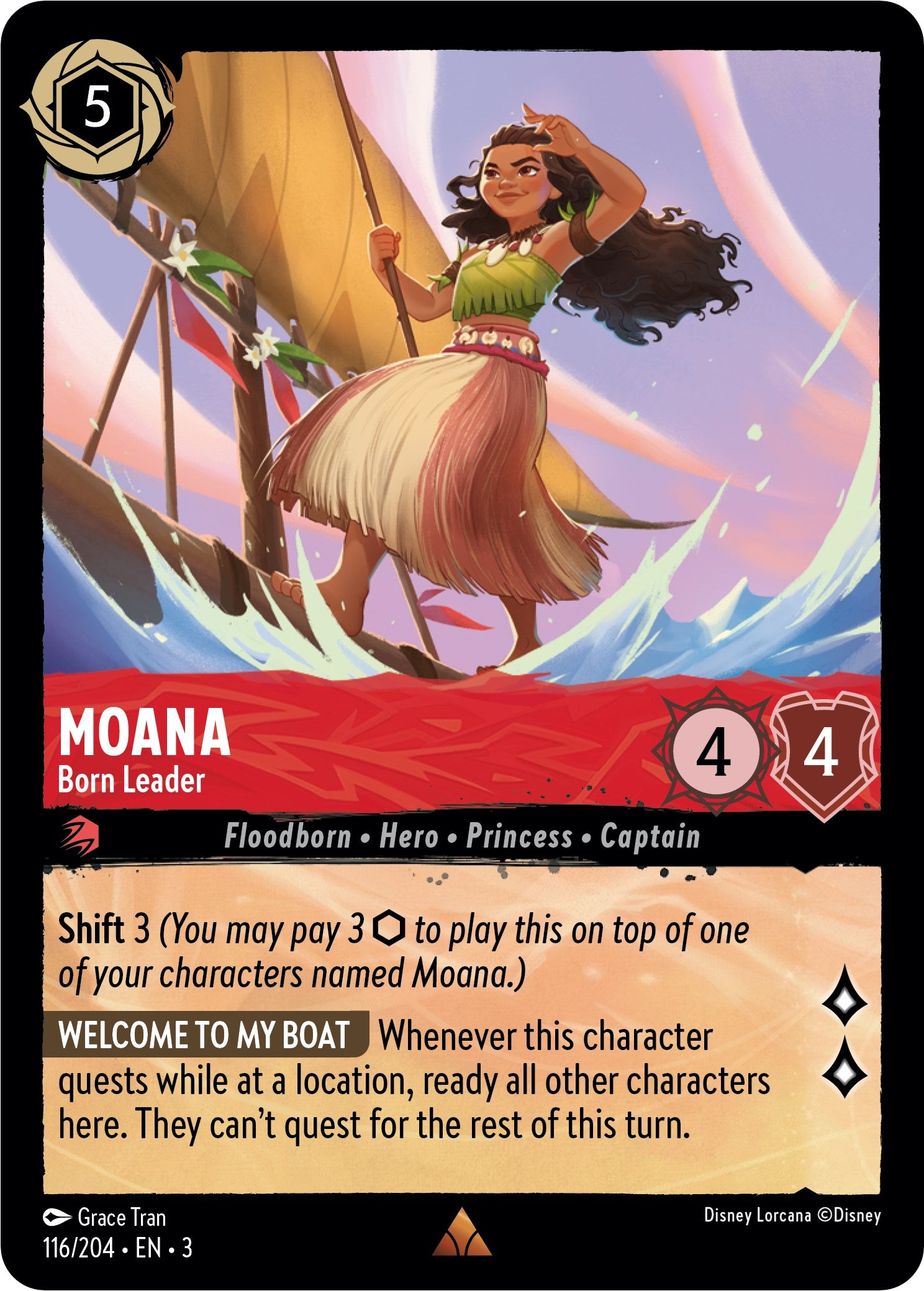 Moana - Born Leader (116/204) [Into the Inklands] | Eastridge Sports Cards & Games