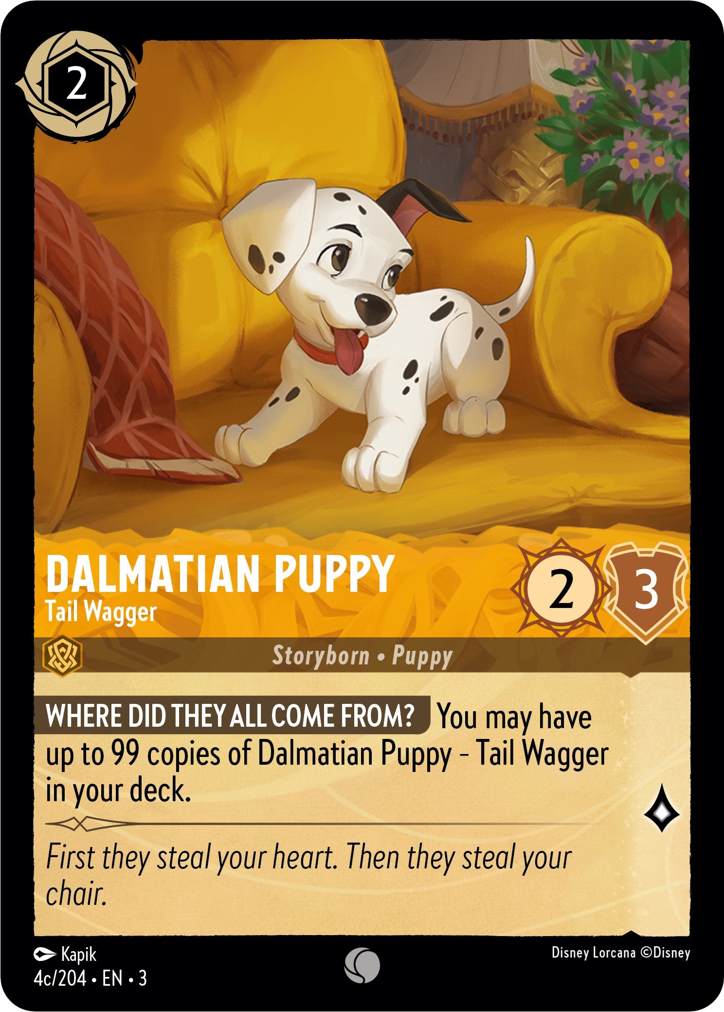Dalmatian Puppy - Tail Wagger (4c) (4c/204) [Into the Inklands] | Eastridge Sports Cards & Games