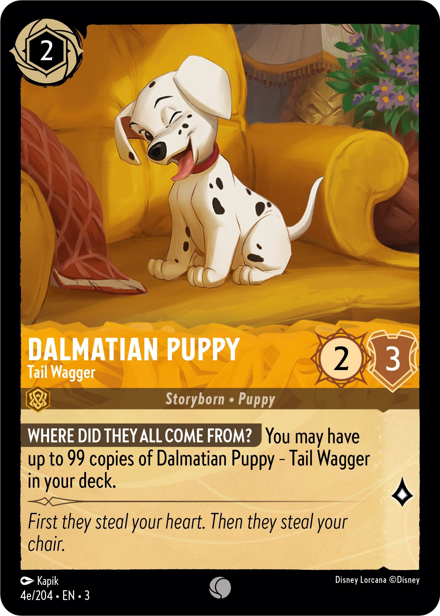 Dalmatian Puppy - Tail Wagger (4e) (4e/204) [Into the Inklands] | Eastridge Sports Cards & Games