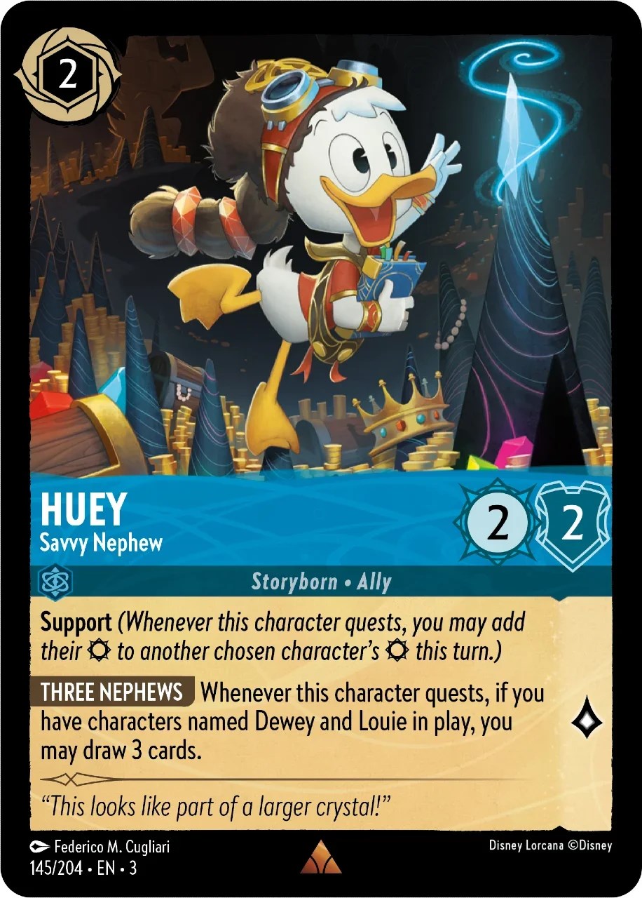 Huey - Savvy Nephew (145/204) [Into the Inklands] | Eastridge Sports Cards & Games