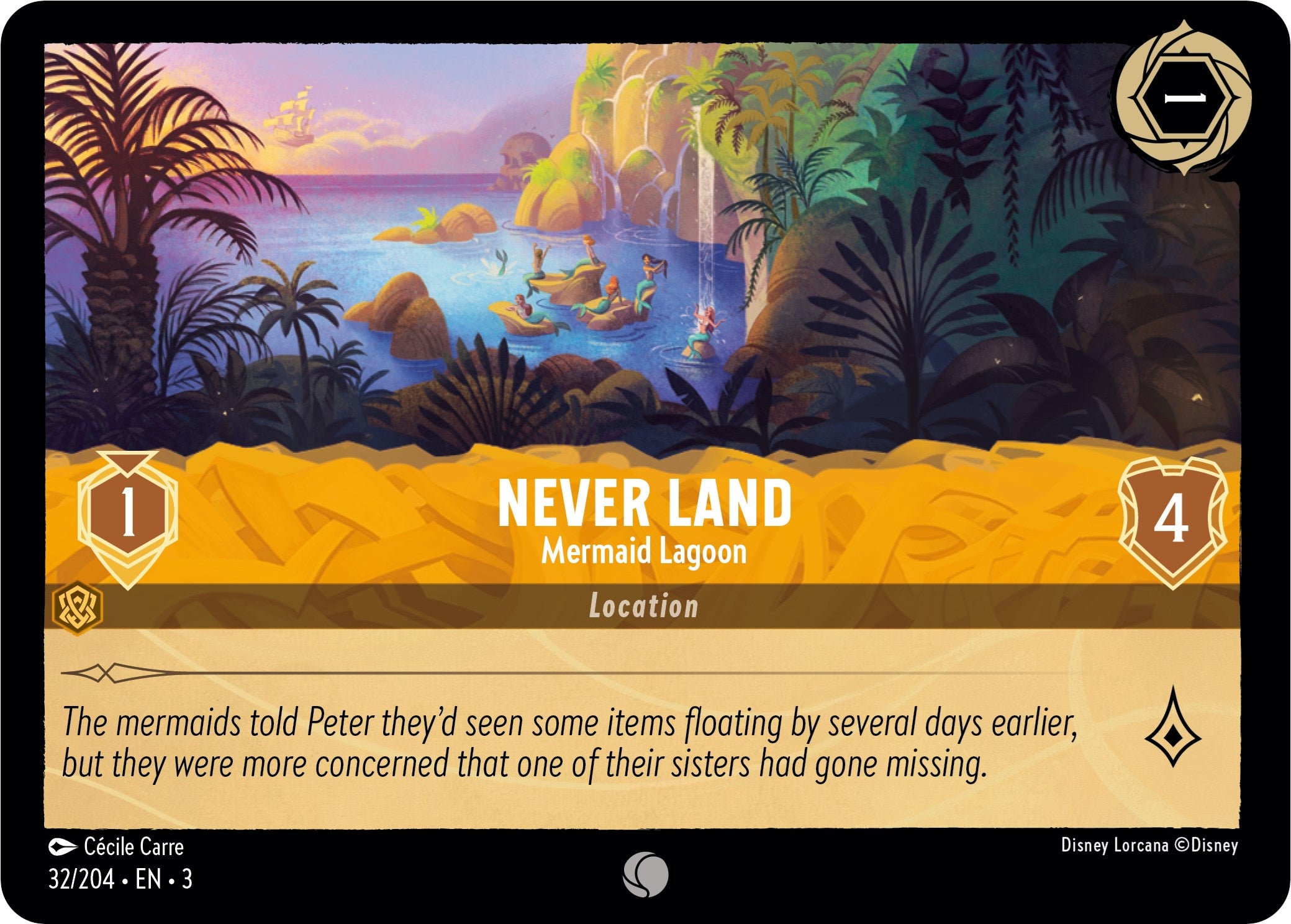 Never Land - Mermaid Lagoon (32/204) [Into the Inklands] | Eastridge Sports Cards & Games