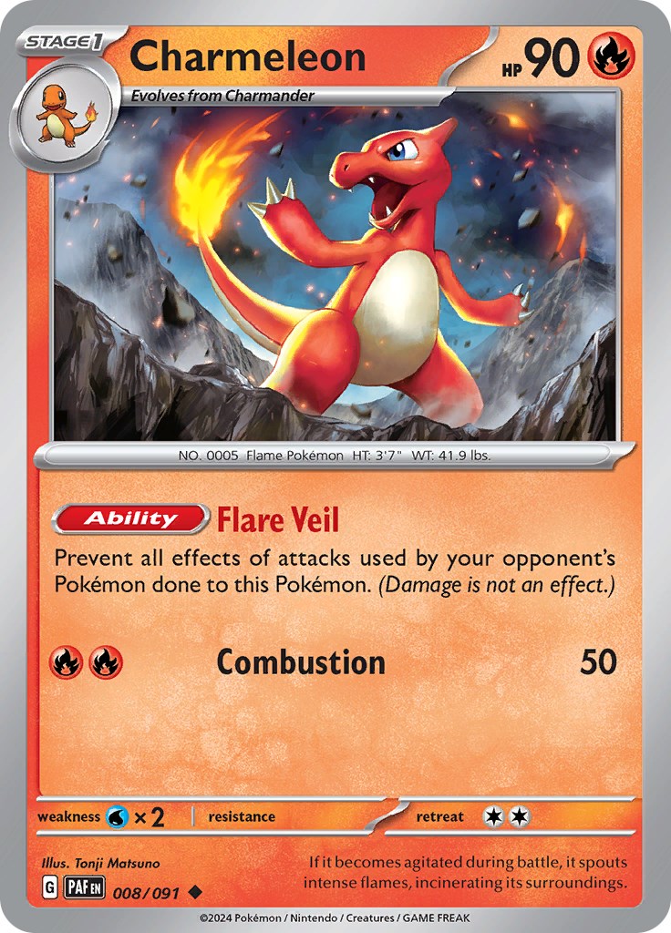 Charmeleon (008/091) [Scarlet & Violet: Paldean Fates] | Eastridge Sports Cards & Games