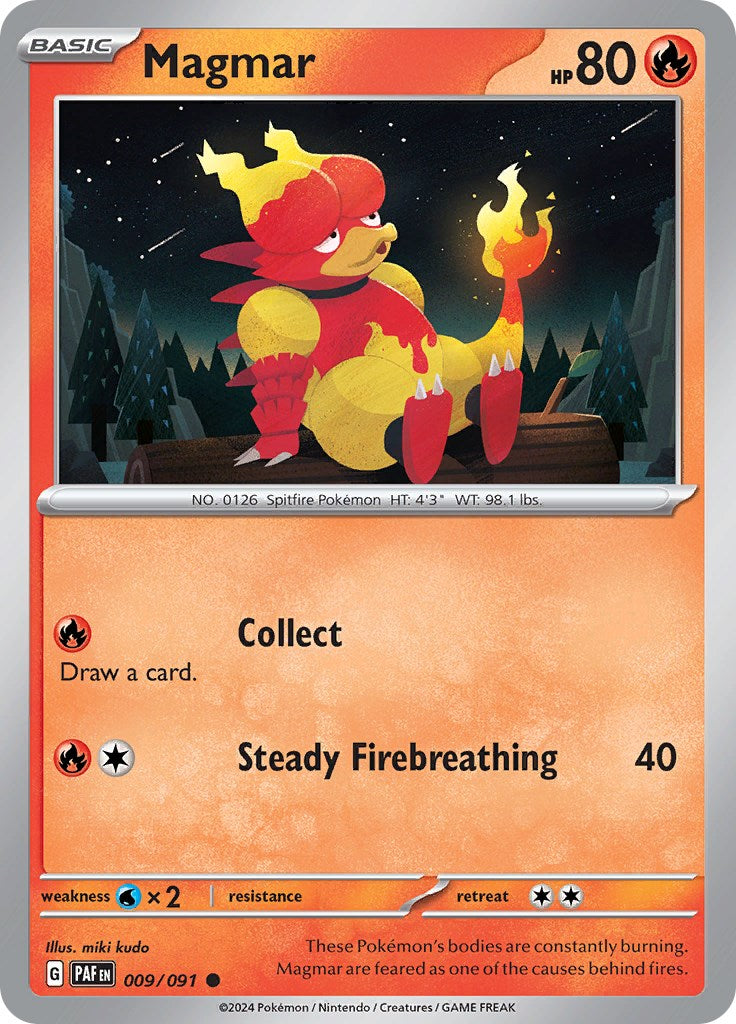 Magmar (009/091) [Scarlet & Violet: Paldean Fates] | Eastridge Sports Cards & Games