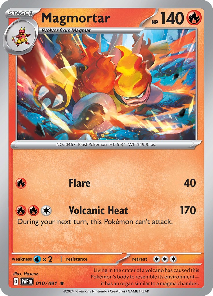 Magmortar (010/091) [Scarlet & Violet: Paldean Fates] | Eastridge Sports Cards & Games