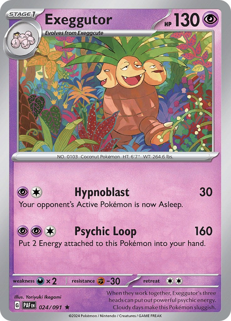 Exeggutor (024/091) [Scarlet & Violet: Paldean Fates] | Eastridge Sports Cards & Games