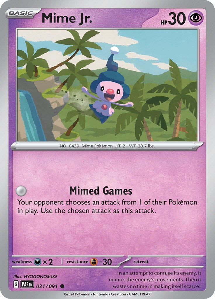 Mime Jr. (031/091) [Scarlet & Violet: Paldean Fates] | Eastridge Sports Cards & Games