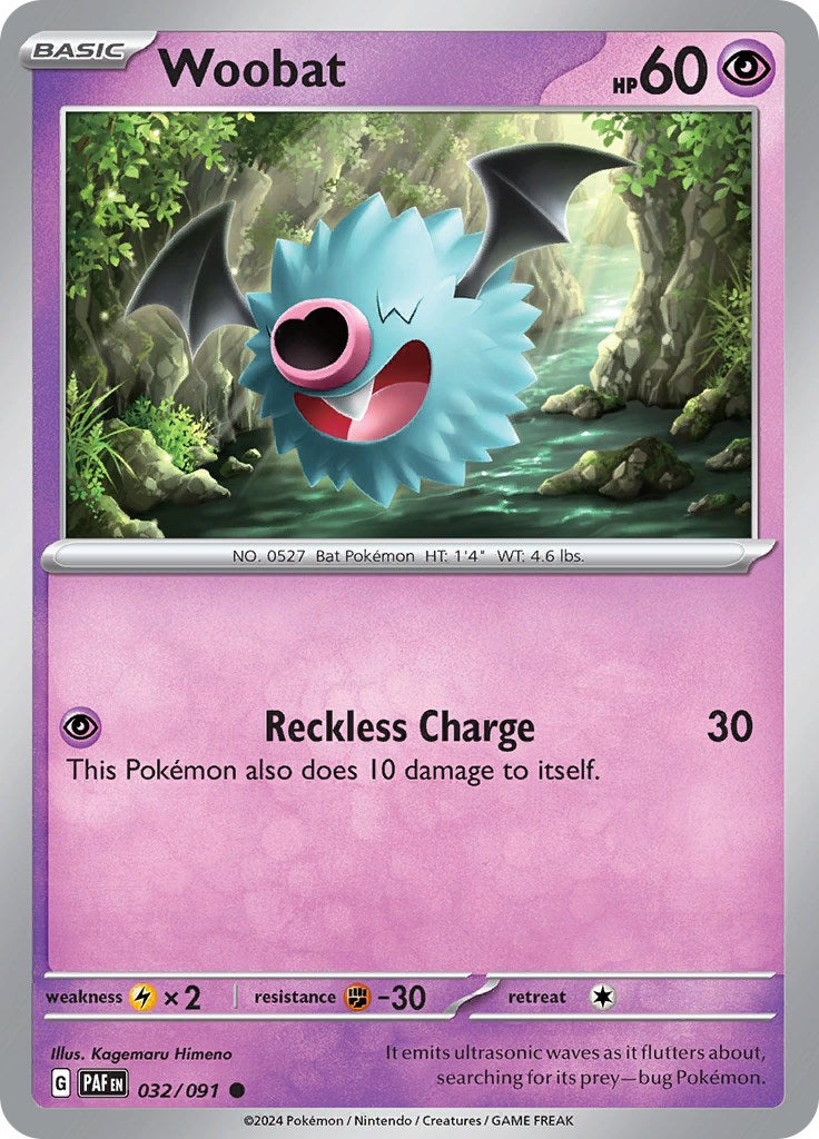 Woobat (032/091) [Scarlet & Violet: Paldean Fates] | Eastridge Sports Cards & Games