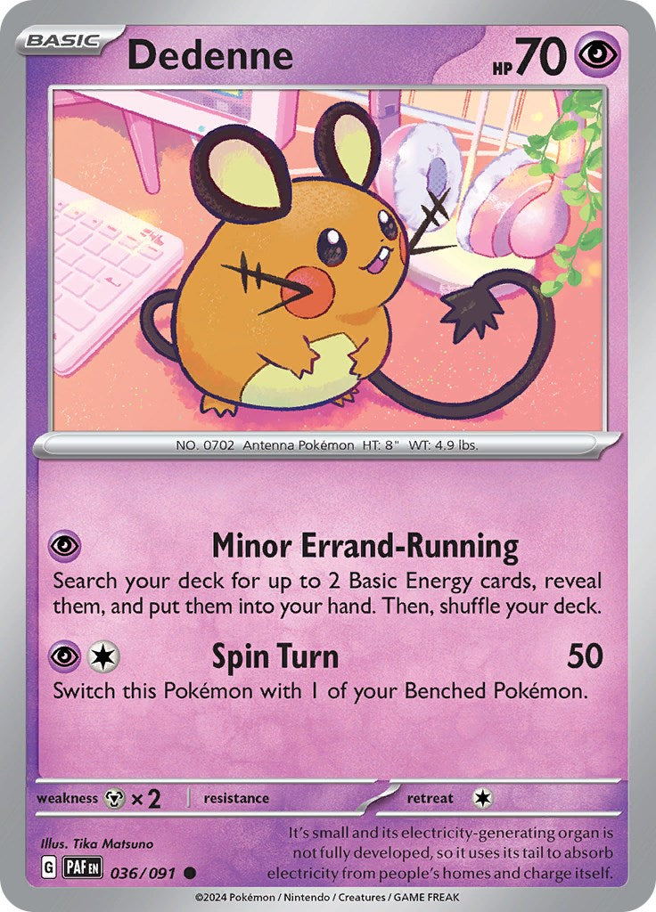 Dedenne (036/091) [Scarlet & Violet: Paldean Fates] | Eastridge Sports Cards & Games