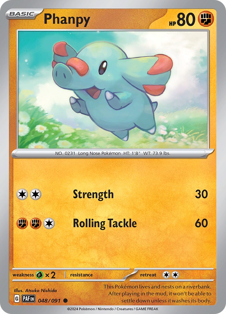 Phanpy (048/091) [Scarlet & Violet: Paldean Fates] | Eastridge Sports Cards & Games