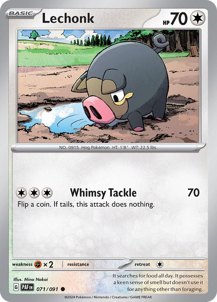 Lechonk (071/091) [Scarlet & Violet: Paldean Fates] | Eastridge Sports Cards & Games