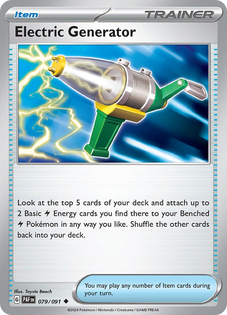 Electric Generator (079/091) [Scarlet & Violet: Paldean Fates] | Eastridge Sports Cards & Games